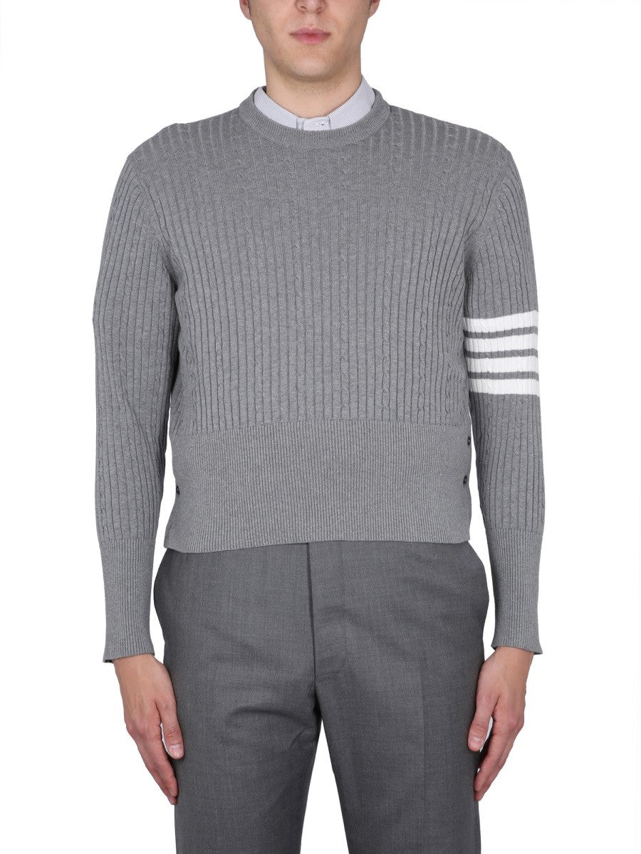 THOM BROWNE - Man - Grey - Sweater