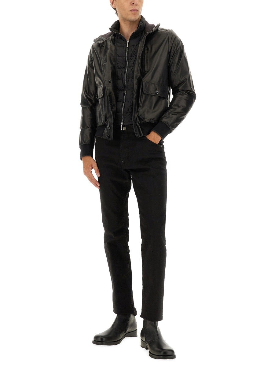 Moorer - Man - Black - Leather Jacket