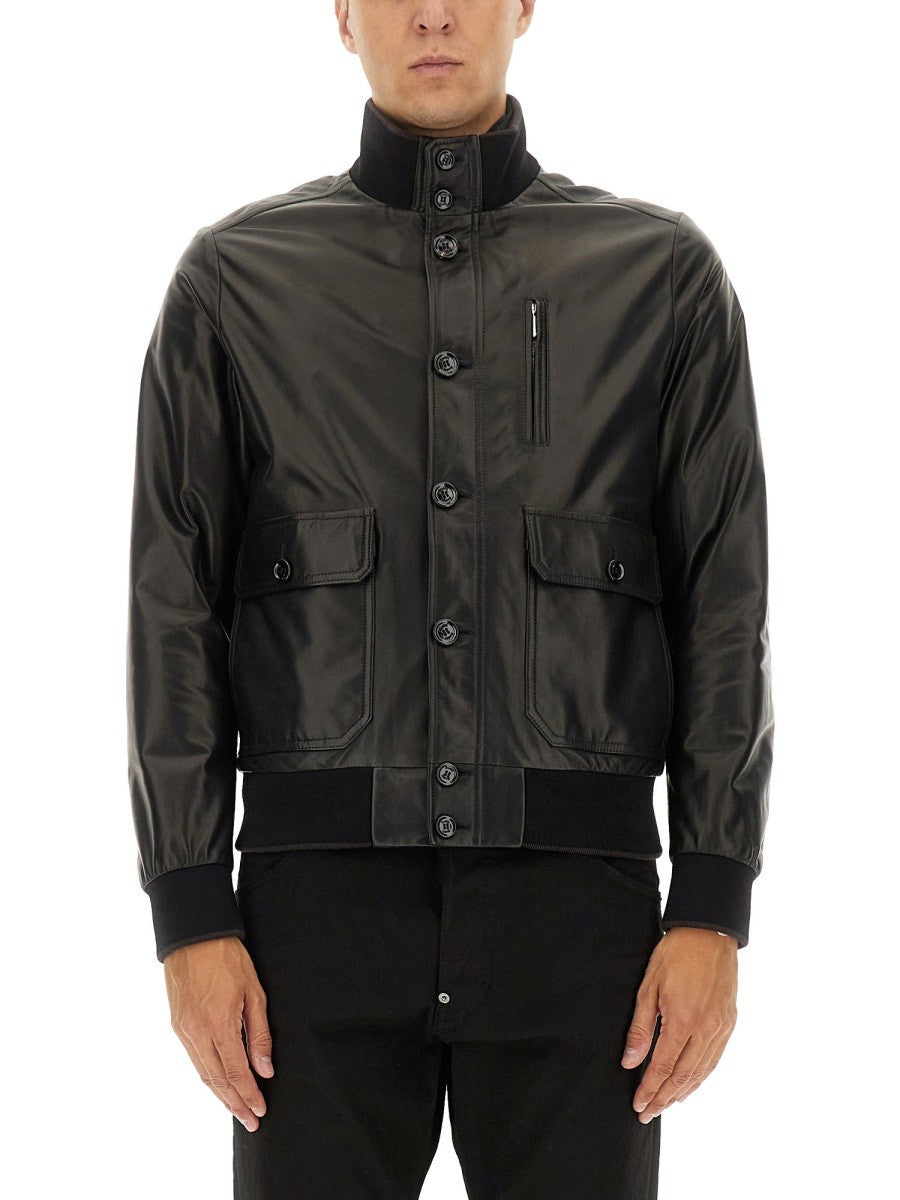 Moorer - Man - Black - Leather Jacket