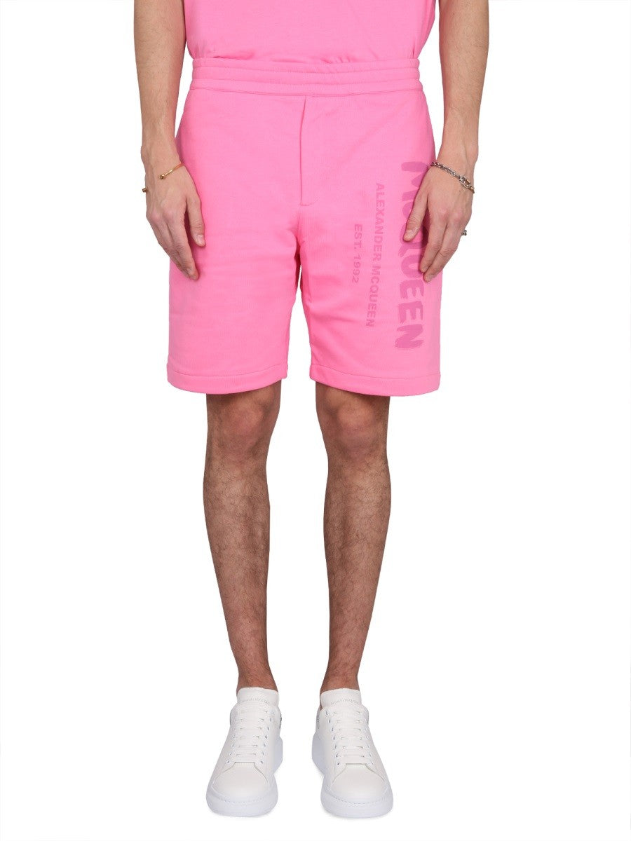 Alexander Mcqueen - Man - Pink - Shorts