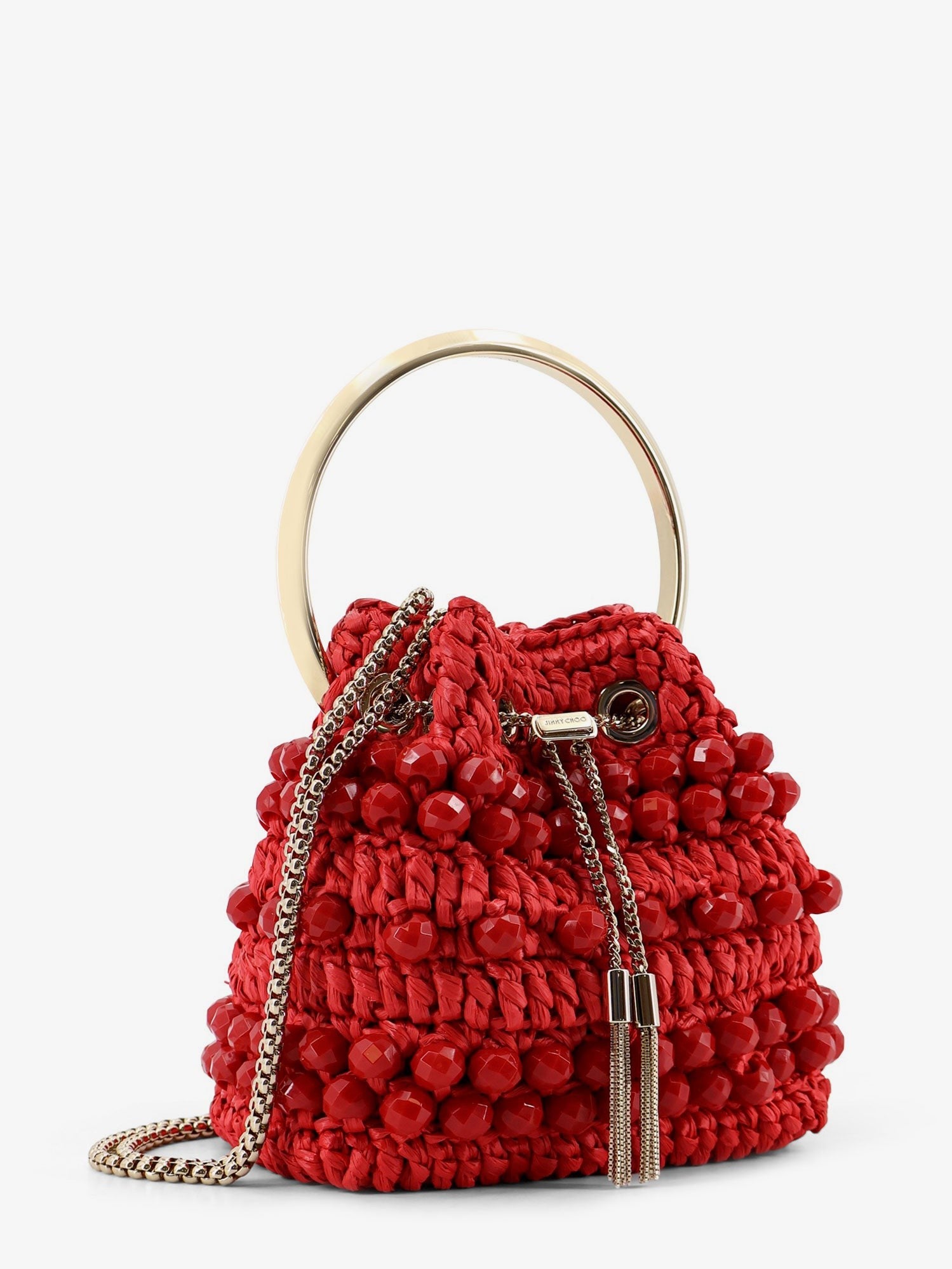 Jimmy Choo - Női - Piros - Vödör táska
