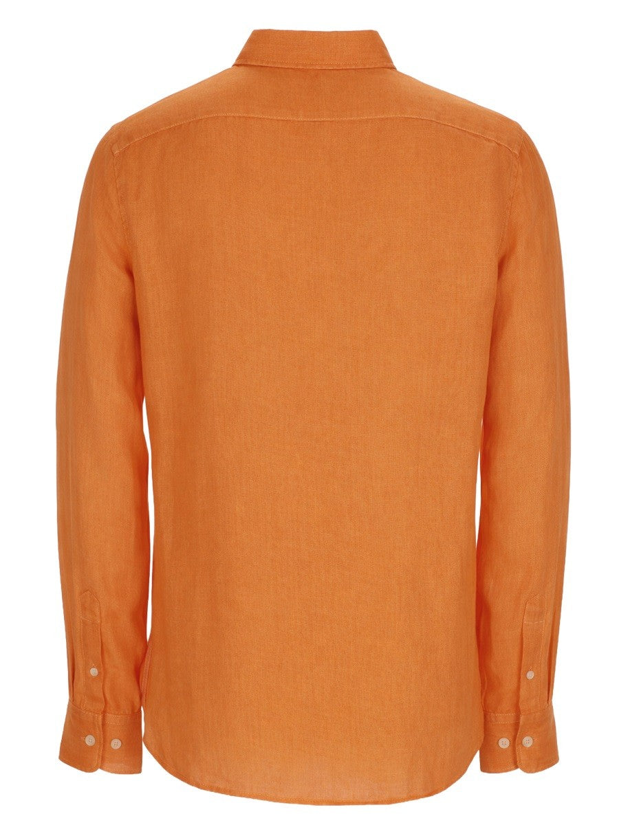 120% LINO - Man - Orange - Shirt