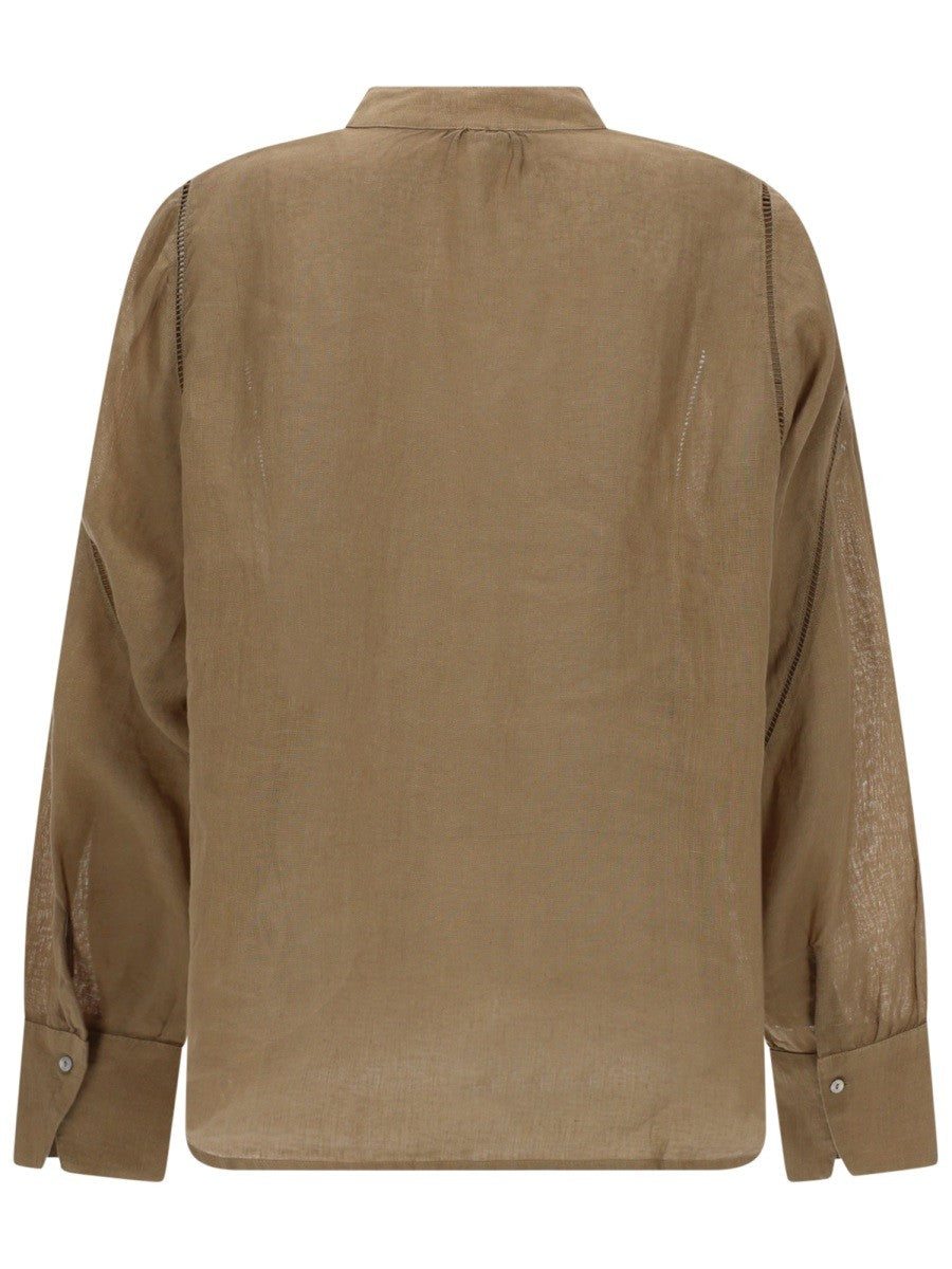 120% LINO - Woman - Beige - Shirt