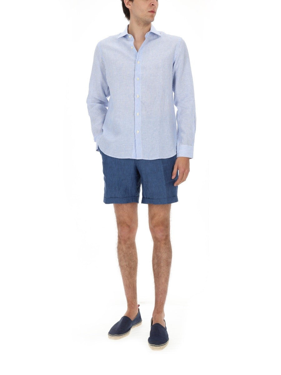120% LINO - Man - Blue - Shirt