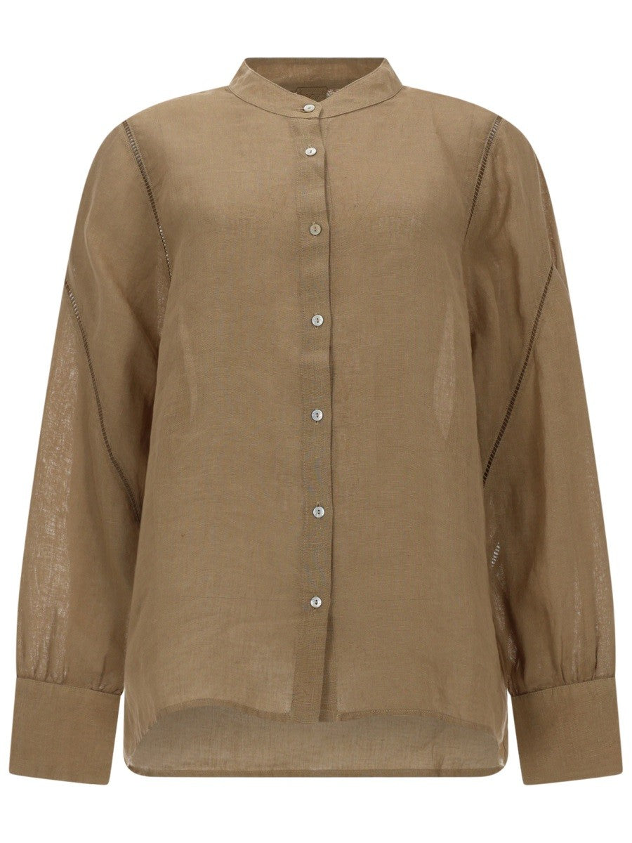 120% LINO - Woman - Beige - Shirt
