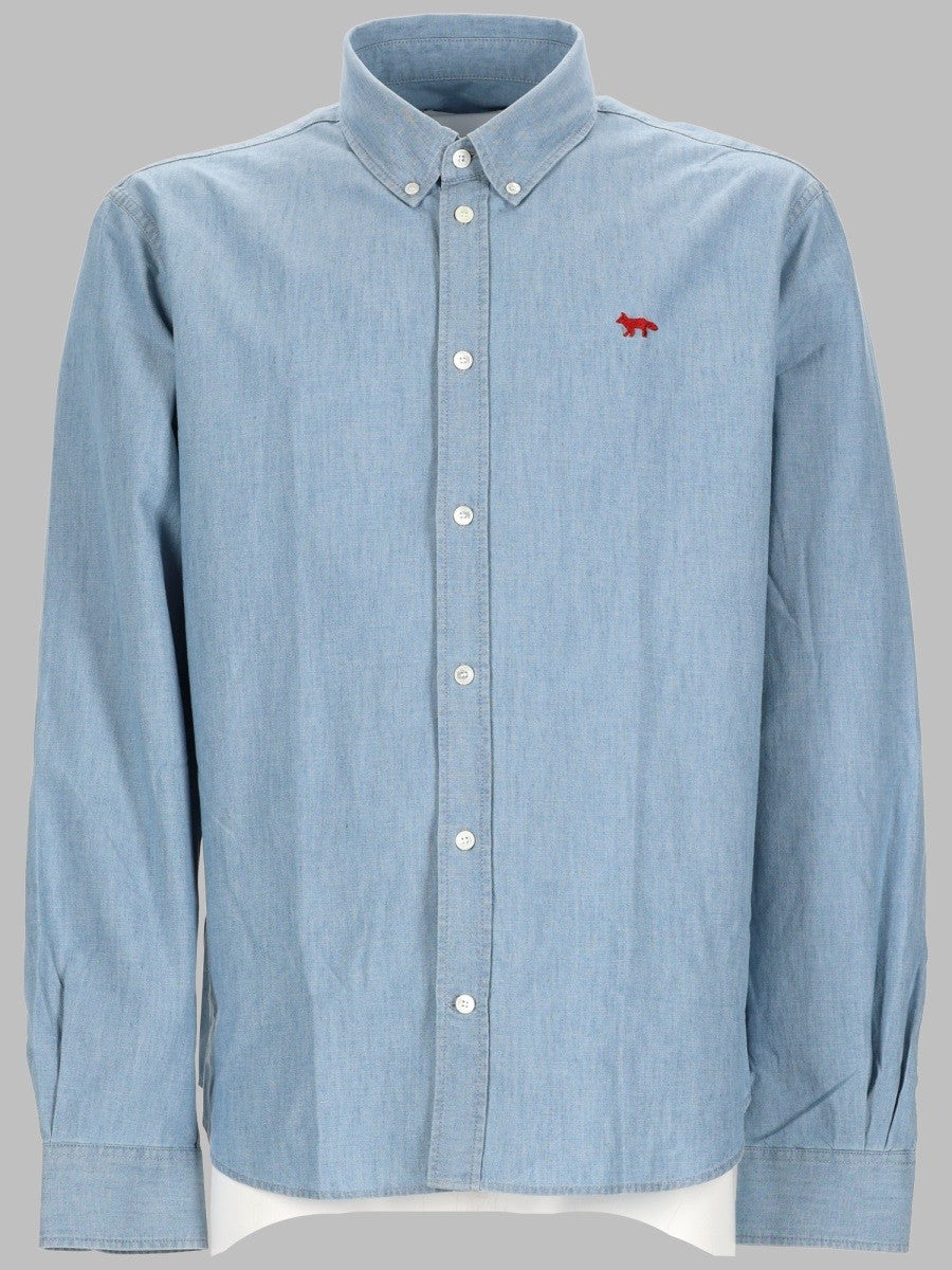 Maison Kitsune - Man - Blue - Shirt