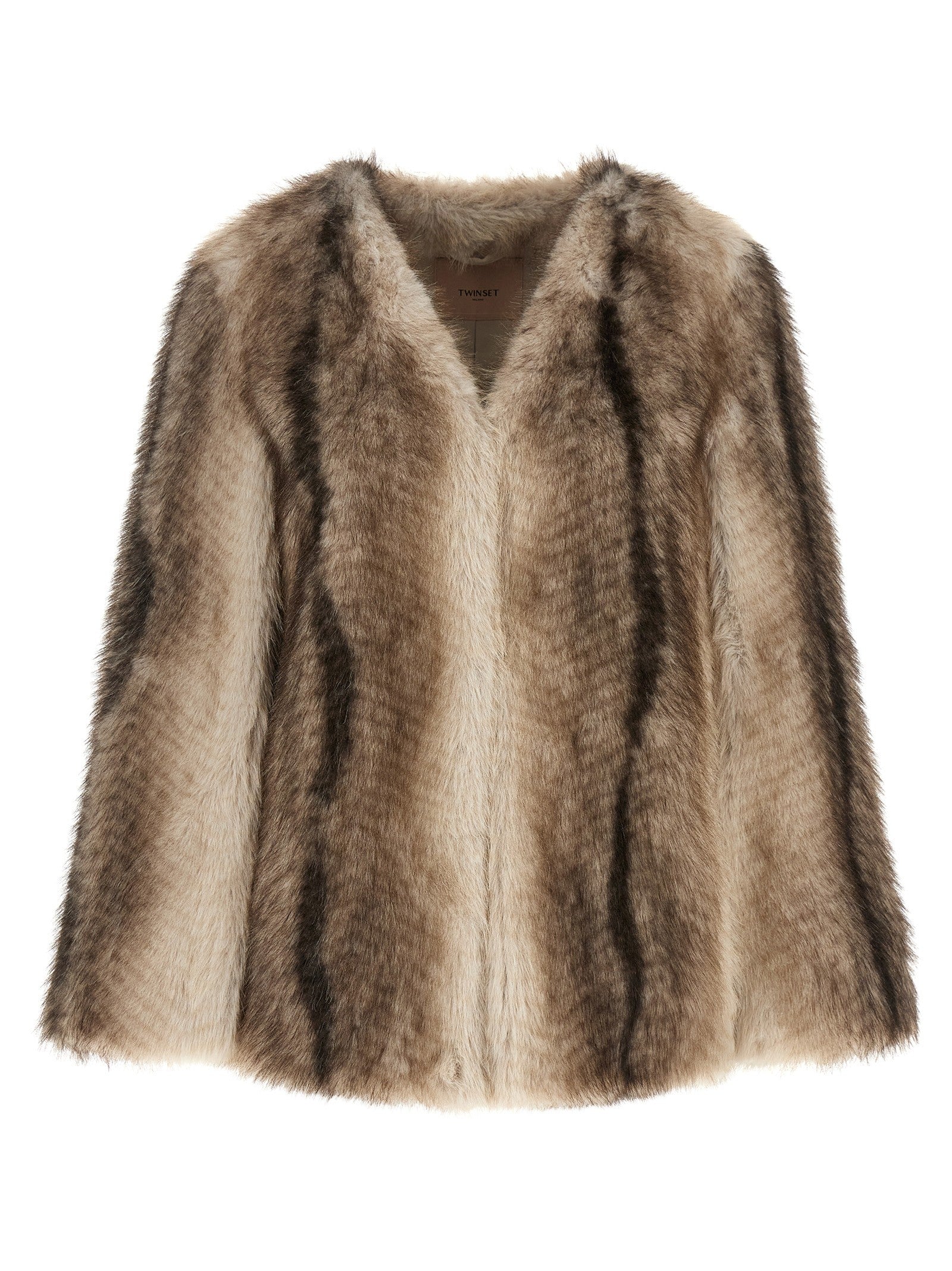 TWIN SET - nan - Brown - Fur