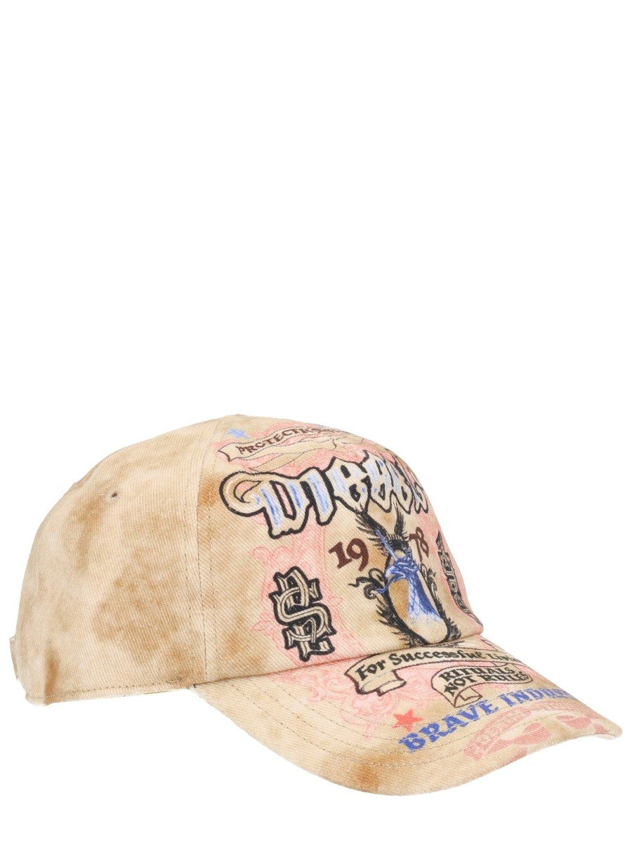 Diesel - Man - Beige - Hat