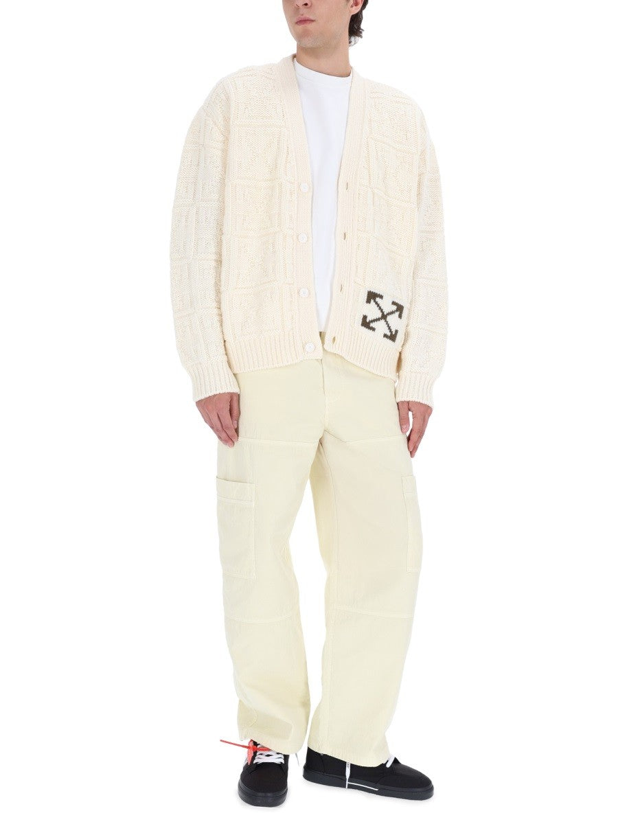 Off-white - Man - Beige - Pants