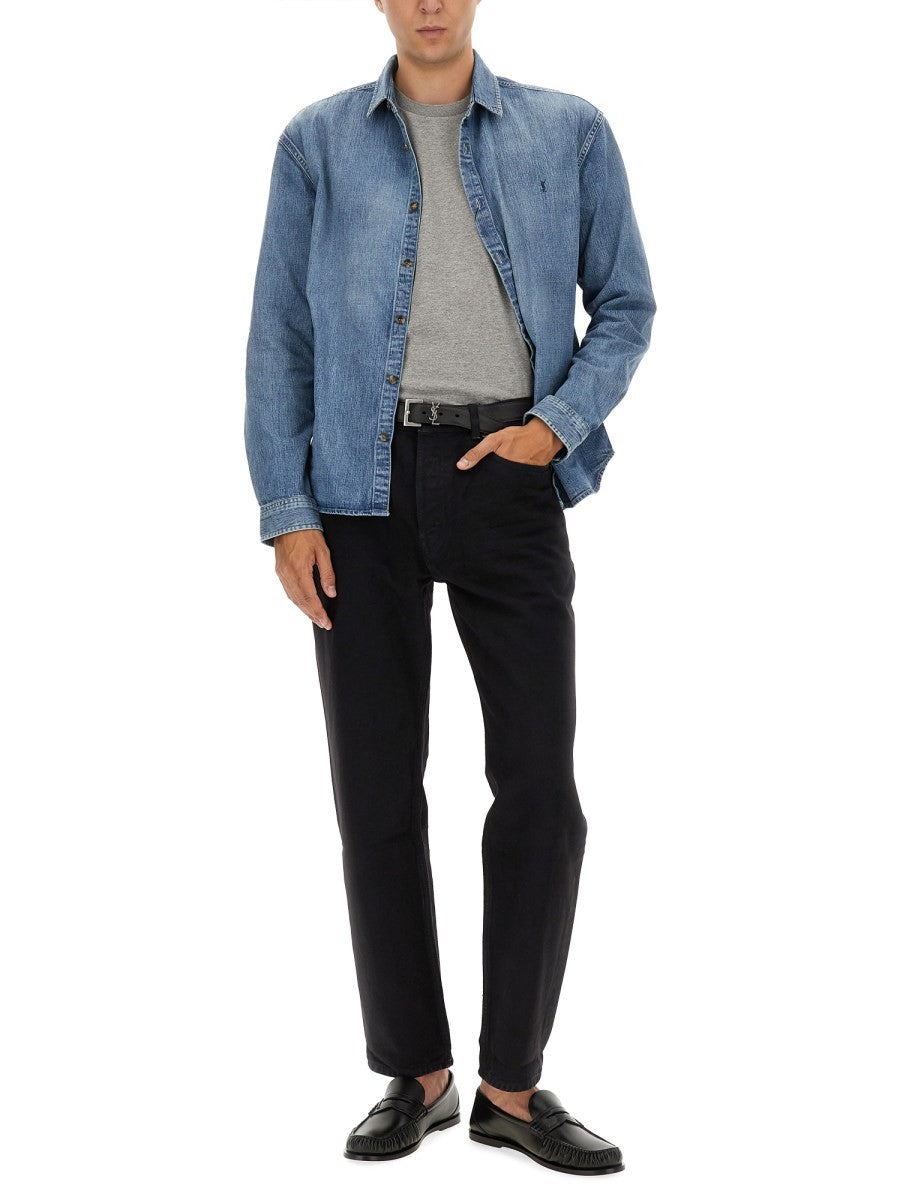 Saint Laurent - Man - Grey - T-shirt