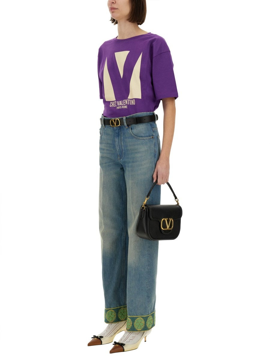 Valentino - Woman - Purple - T-shirt
