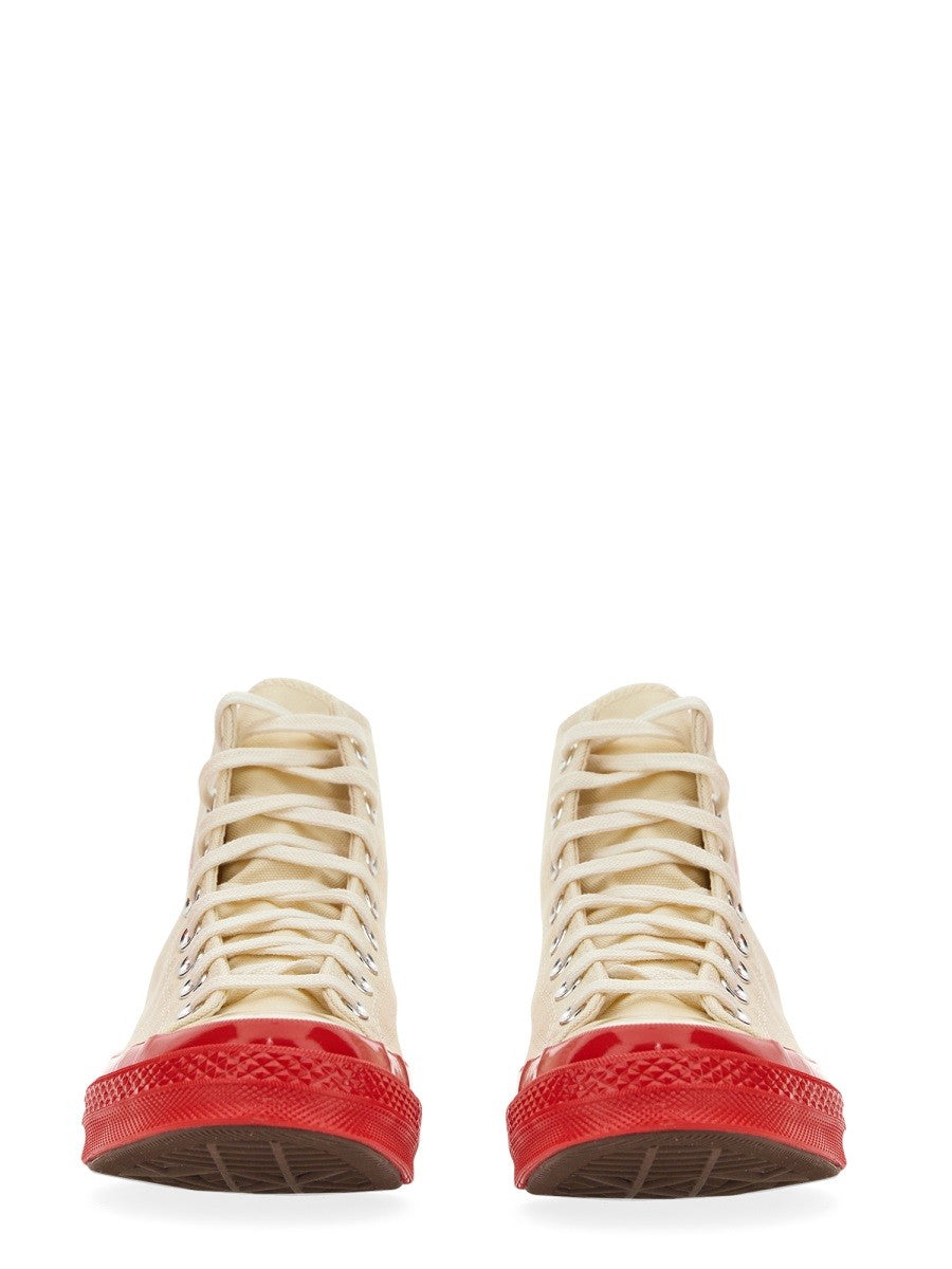COMME DES GARCONS PLAY CONVERSE - Man - White - Sneaker