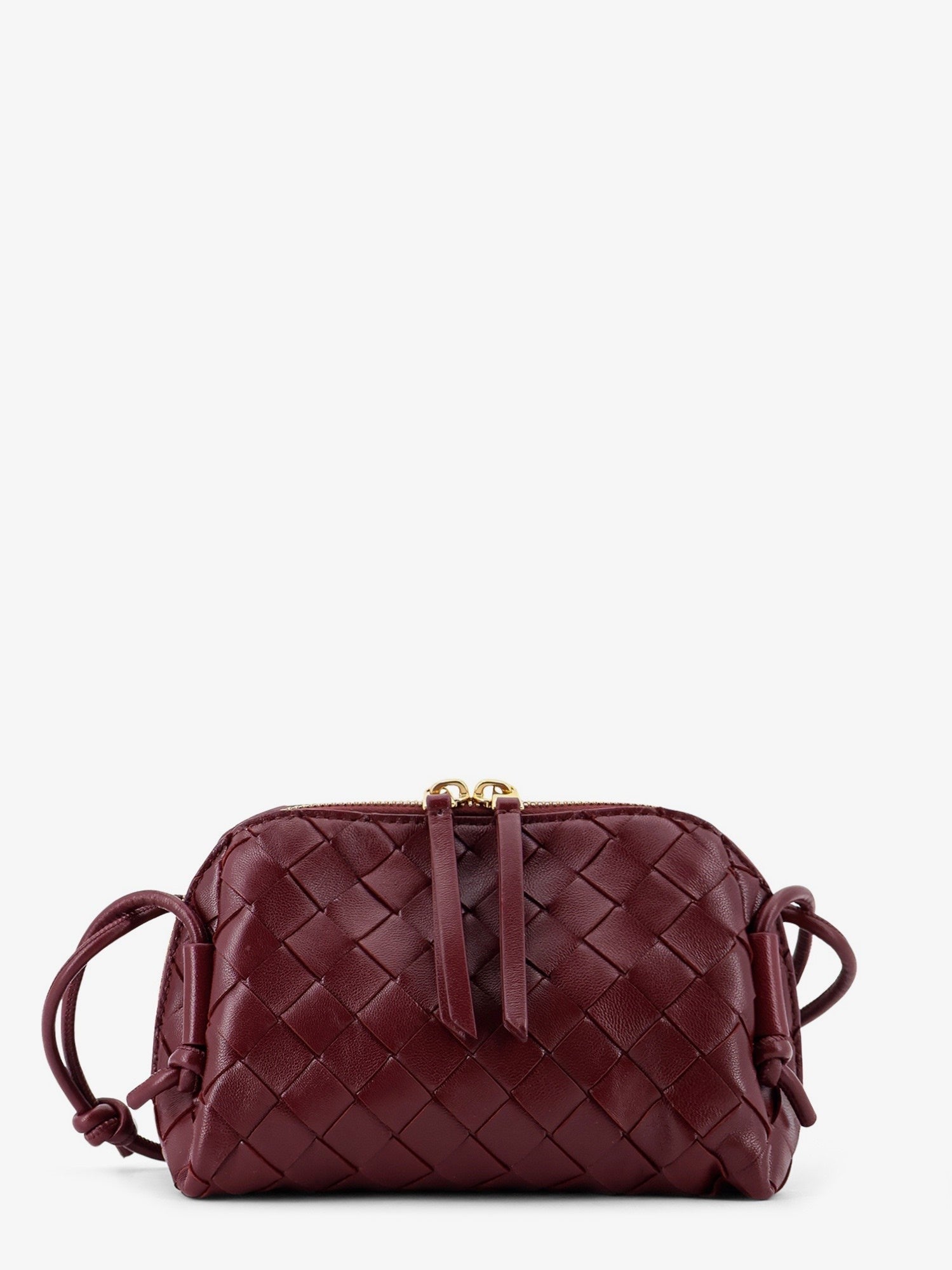 Bottega Veneta - Woman - Barolo-Gold - Crossbody Bag