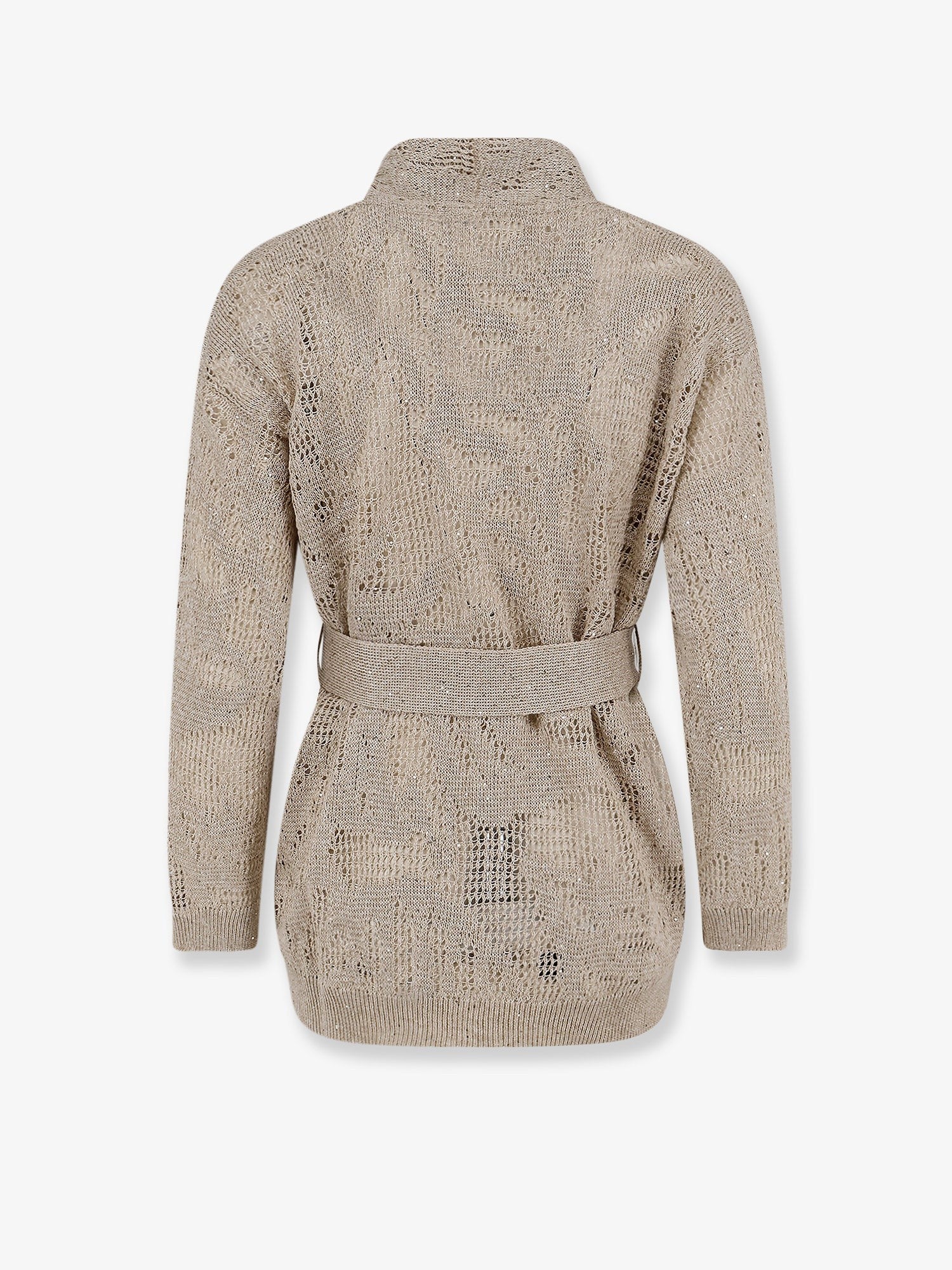 Brunello Cucinelli - Woman - Beige - Knit Sweater
