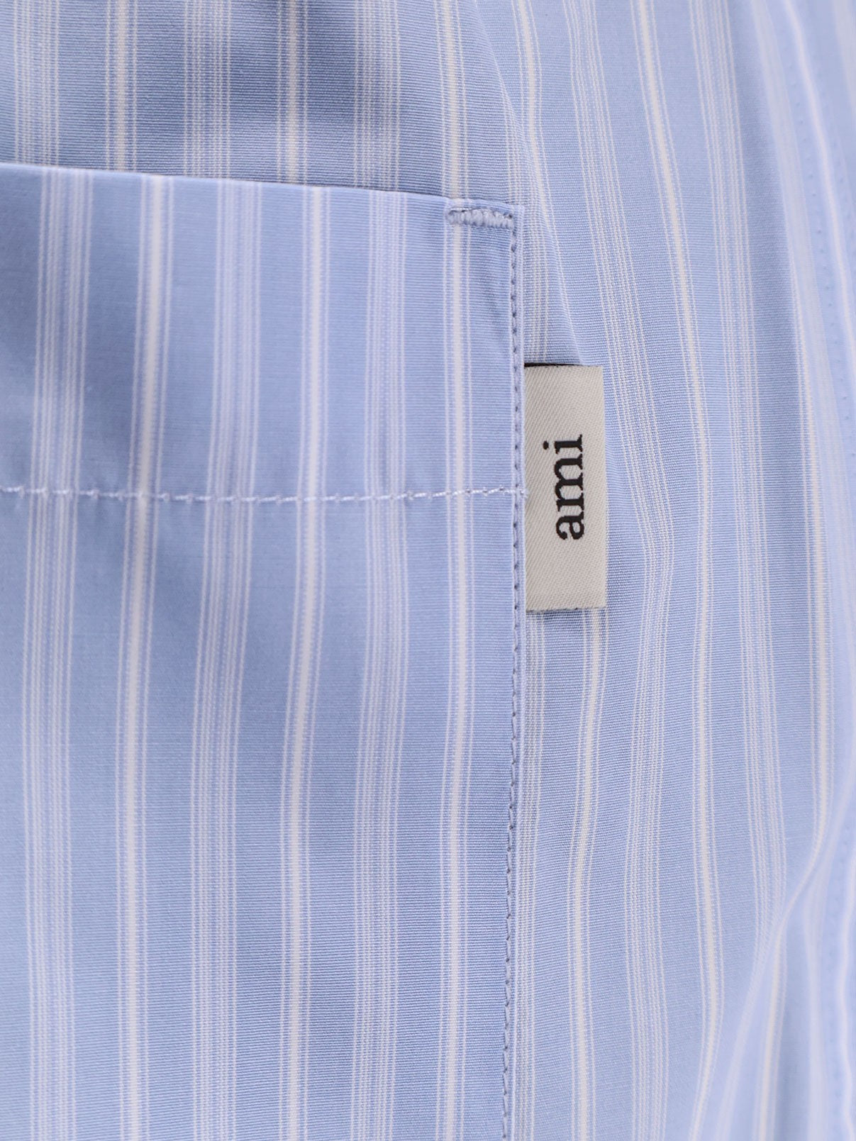 AMI PARIS - Man - Bleu Cachemire/ Blanc - Shorts