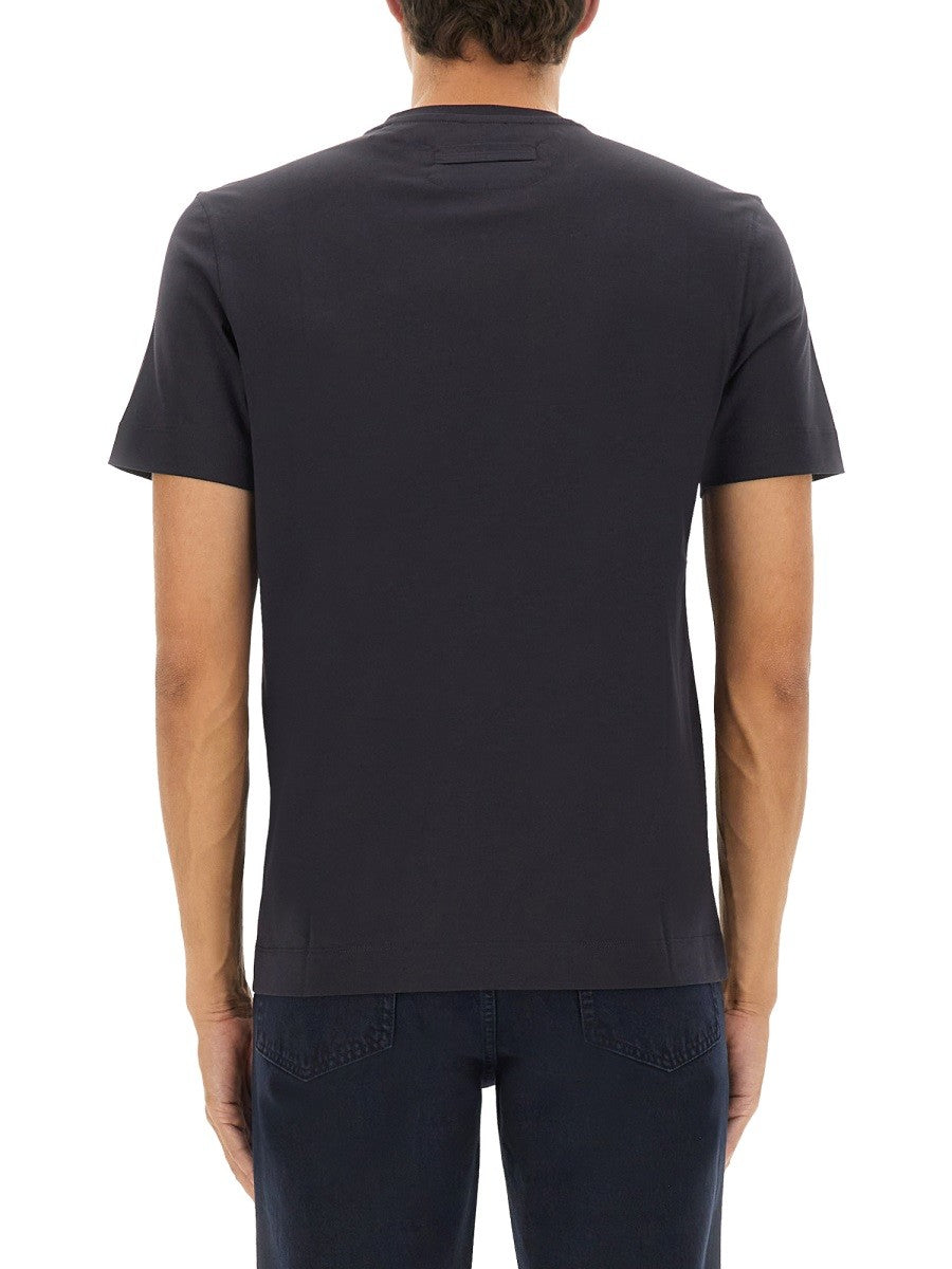 Zegna - Férfi - Fekete - Galléros póló