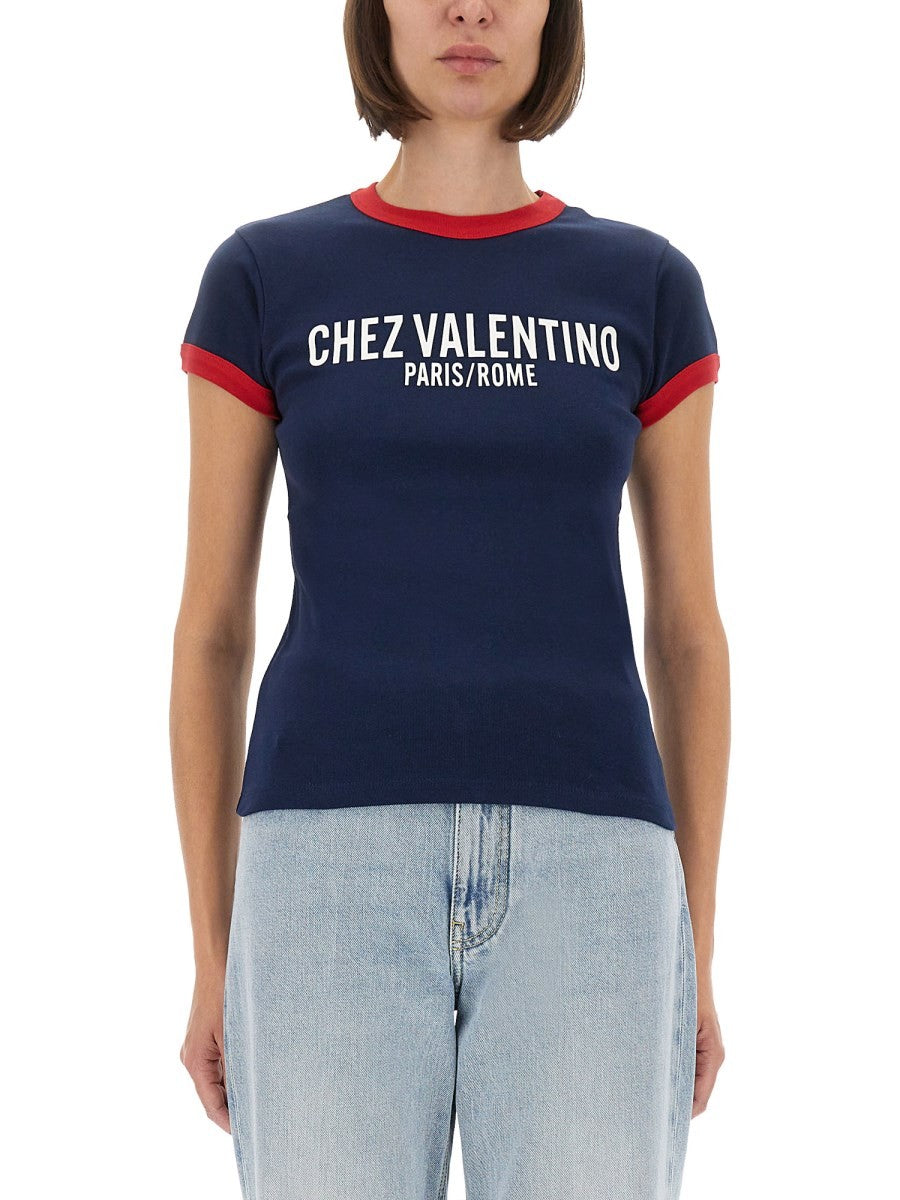 Valentino - Woman - Blue - T-shirt