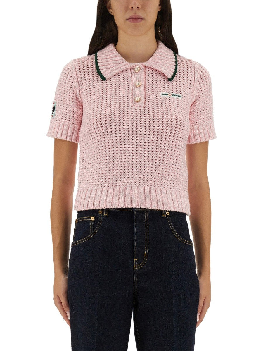 CASABLANCA - Woman - Pink - POLO SHIRT