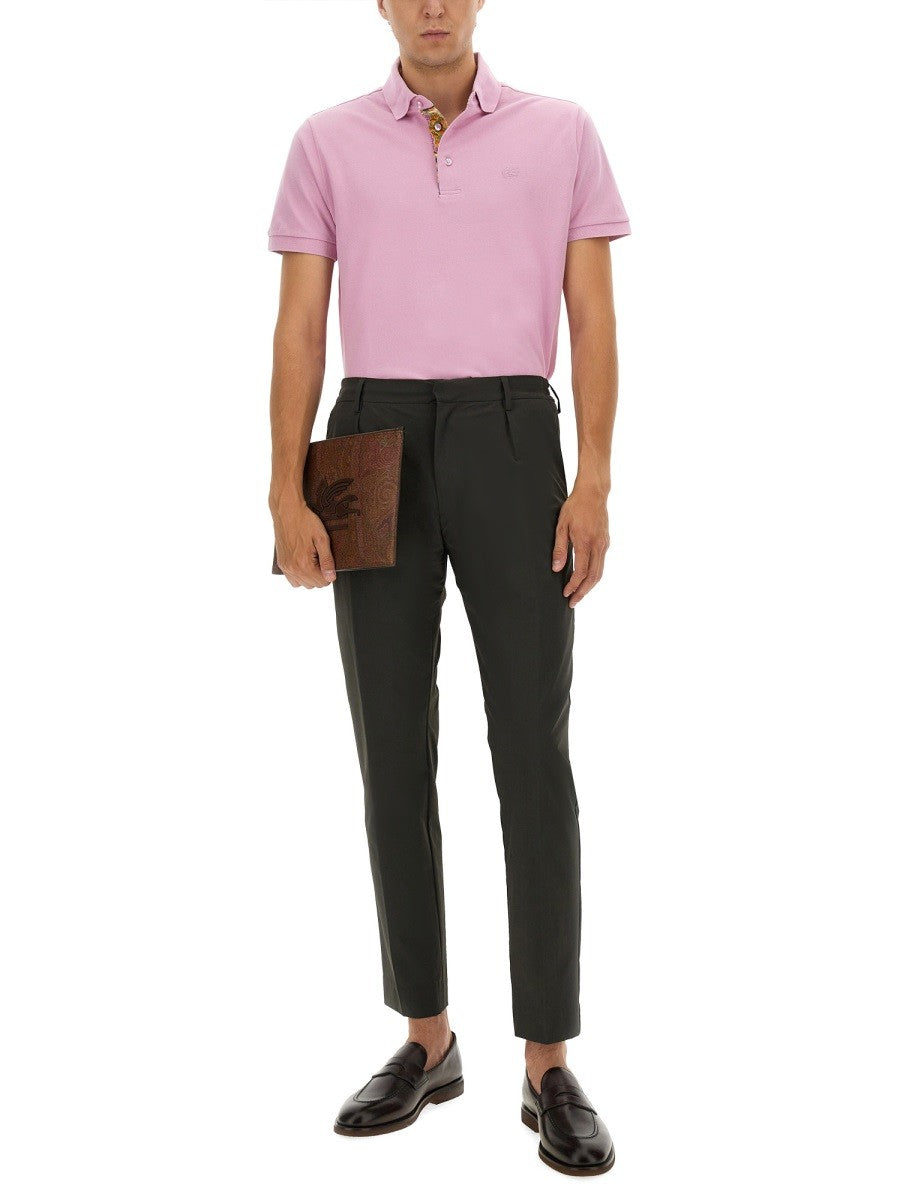 Etro - Man - Pink - Polo Shirts