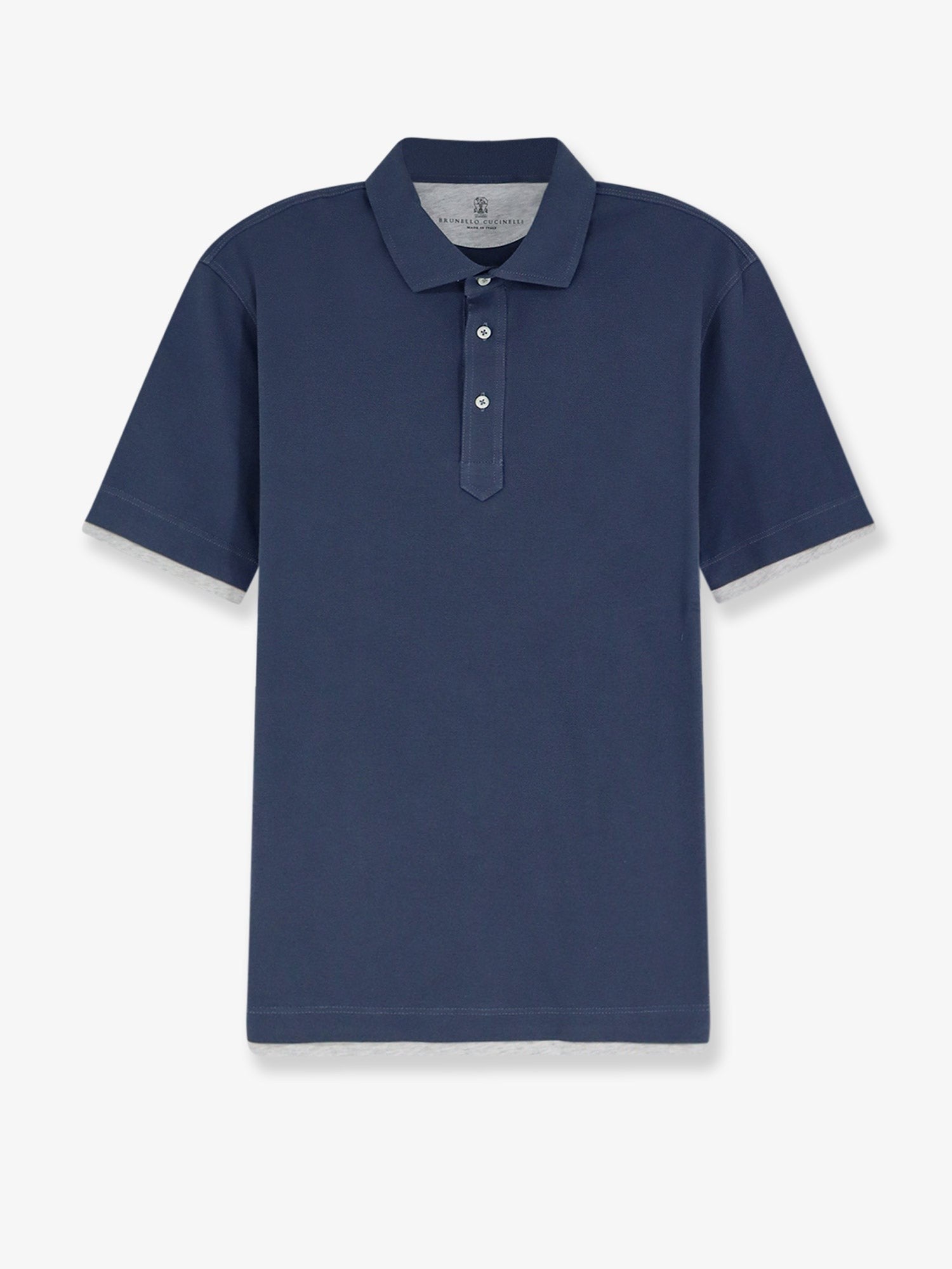 Brunello Cucinelli - Man - Blue - Polo Shirt