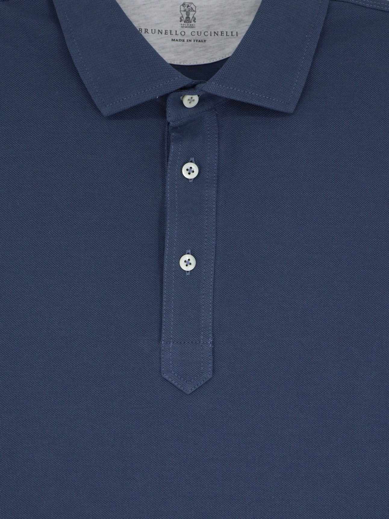 Brunello Cucinelli - Man - Blue - Polo Shirt
