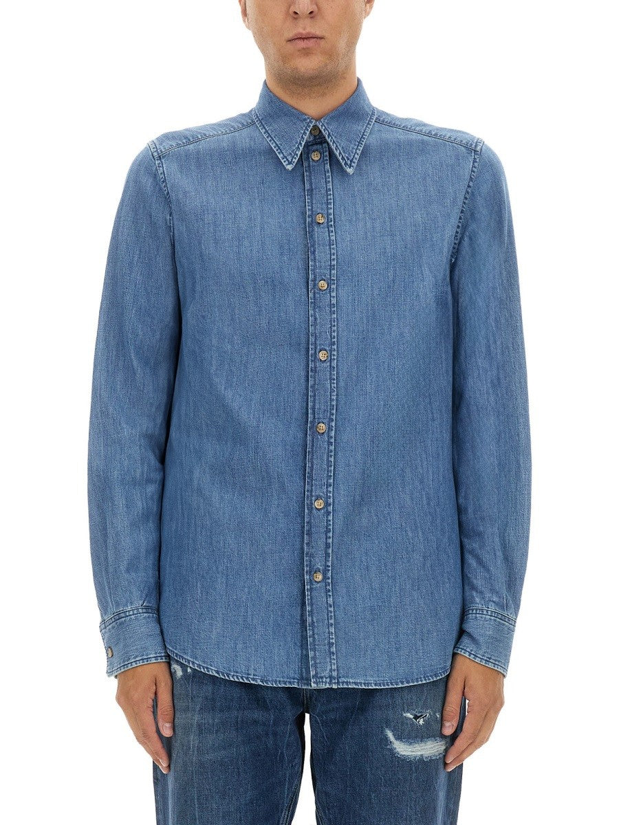 Dolce & Gabbana - Man - Blue - Shirt