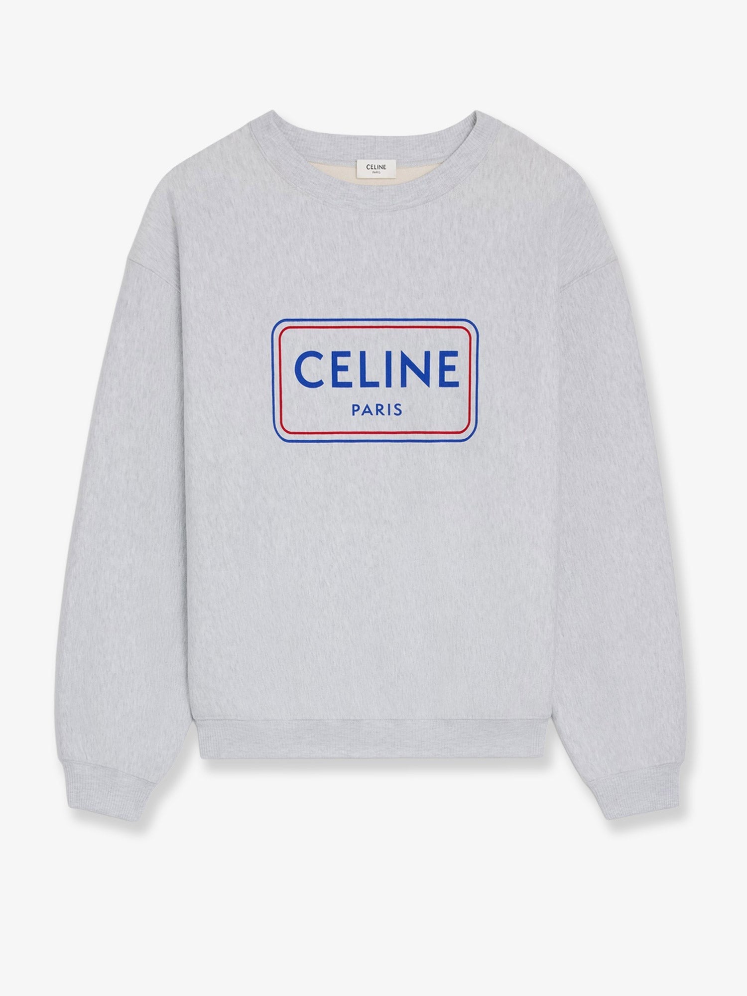 Celine - Woman - Pale Grey/Red/Cenim Blue - Sweatshirt