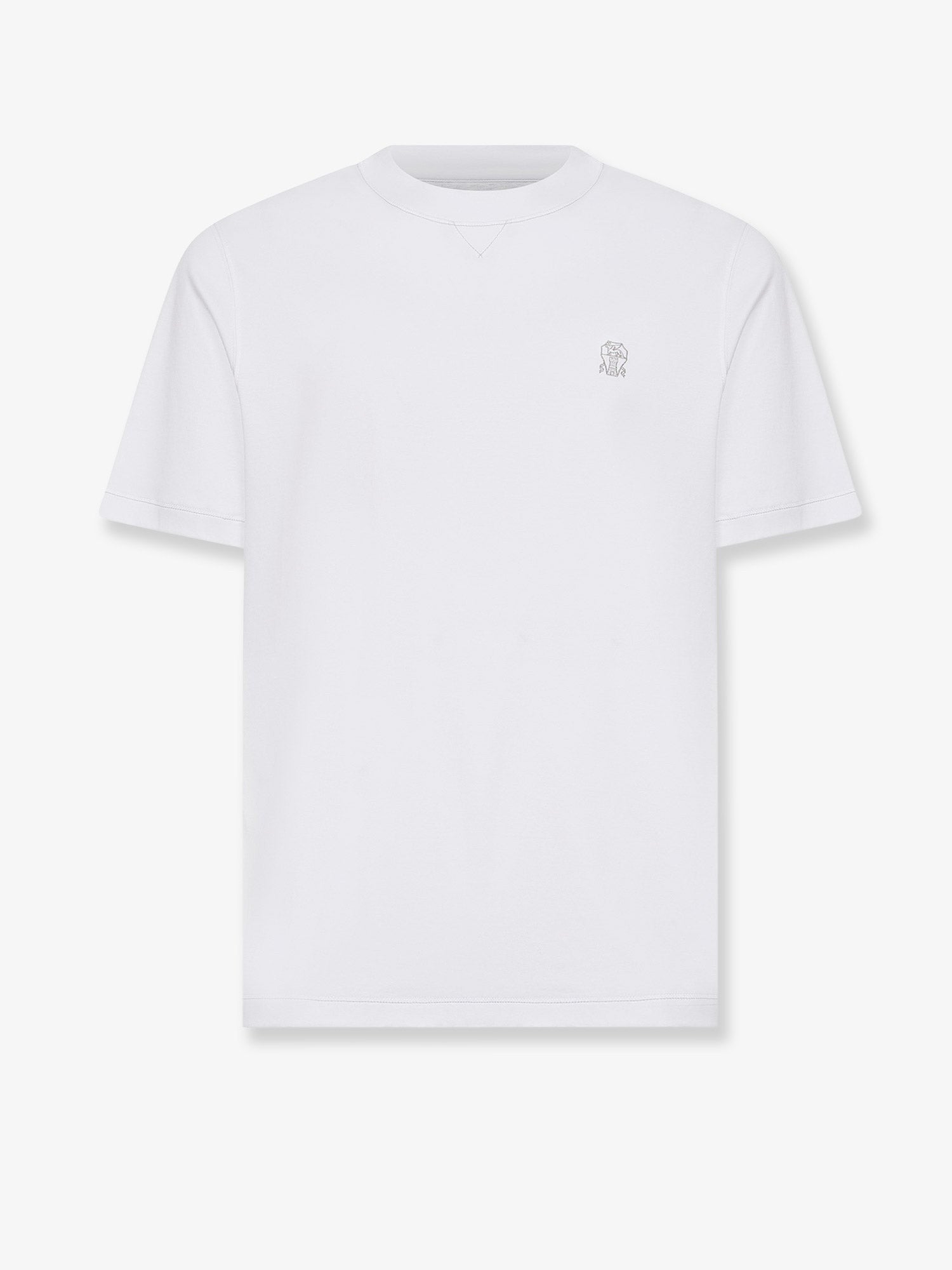 Brunello Cucinelli - Man - Bianco Grigio - T-shirt