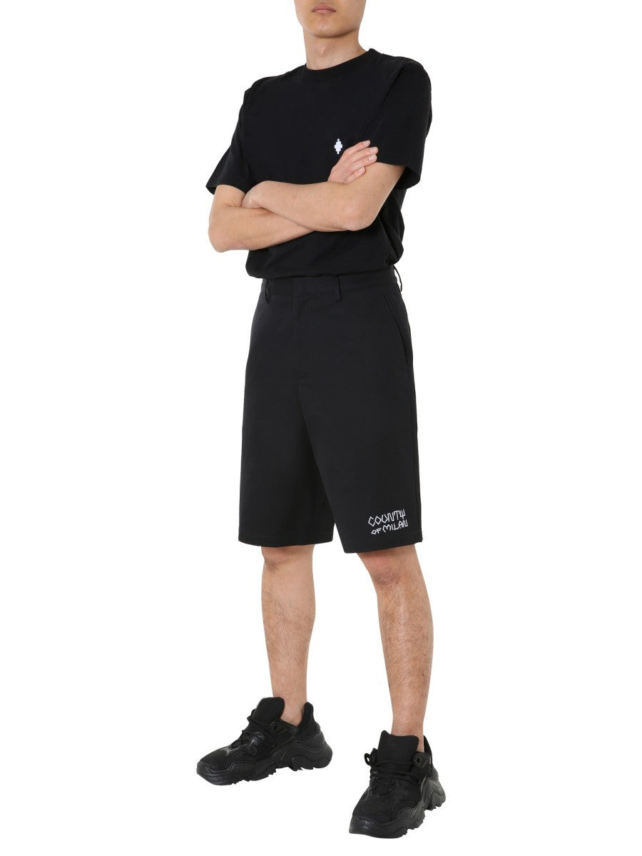 MARCELO BURLON COUNTY OF MILAN - Férfi - Fekete - Rövidnadrág