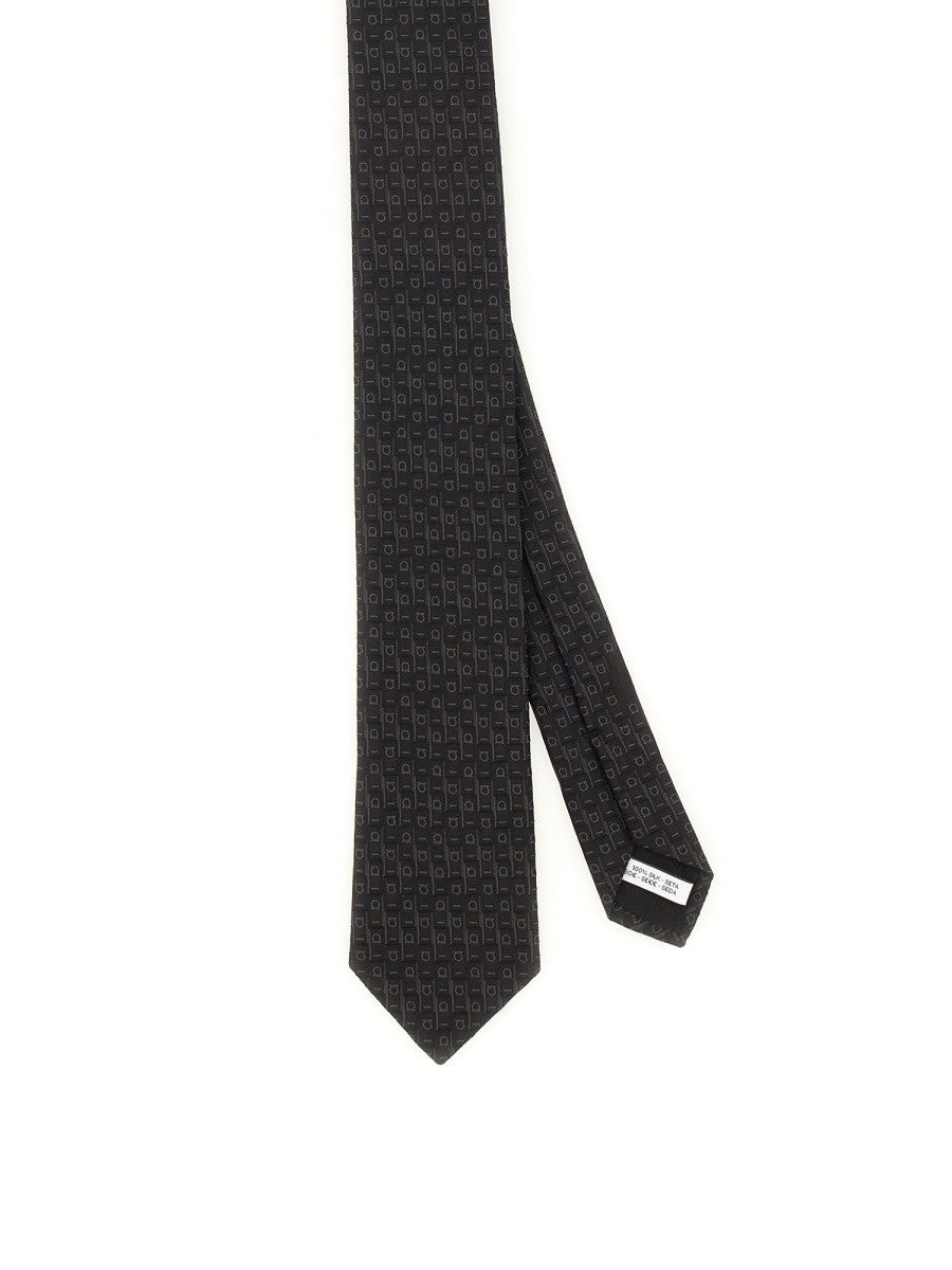 Ferragamo - Férfi - Fekete - Nyakkendő