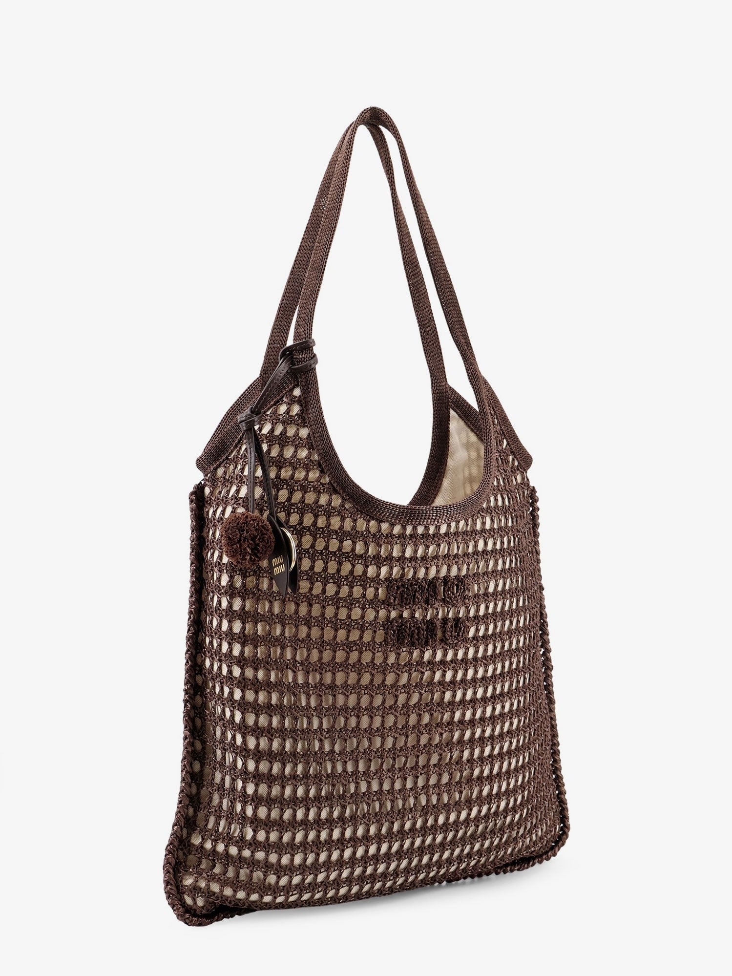 Miu Miu - Woman - Brown - Shopping Bag