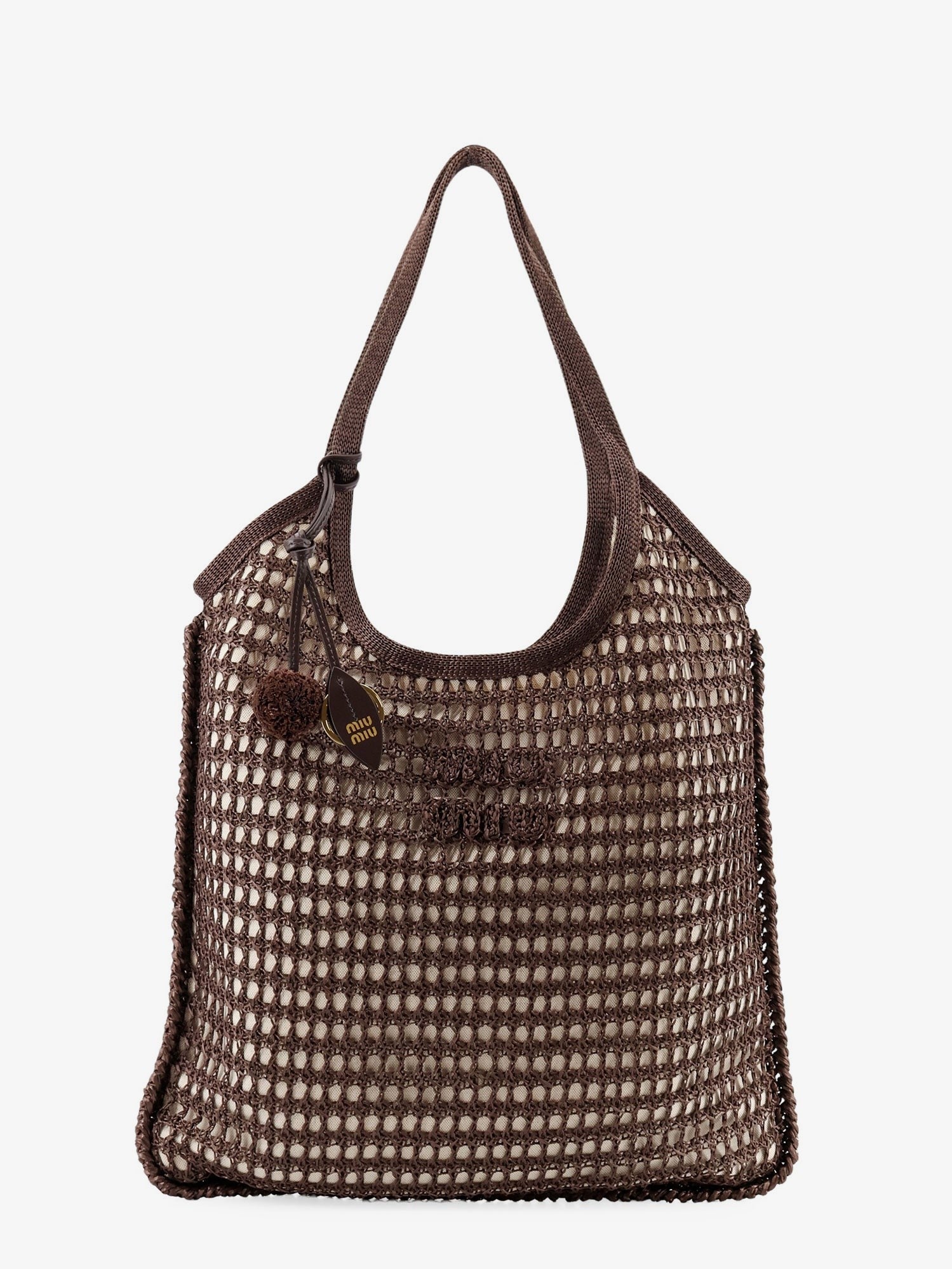 Miu Miu - Woman - Brown - Shopping Bag