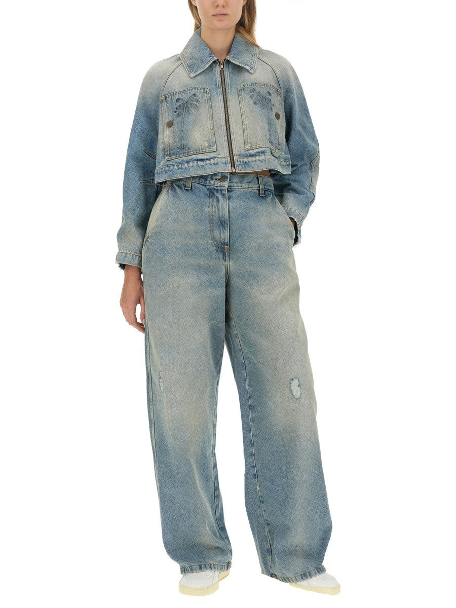 Palm Angels - Woman - Blue - Jacket