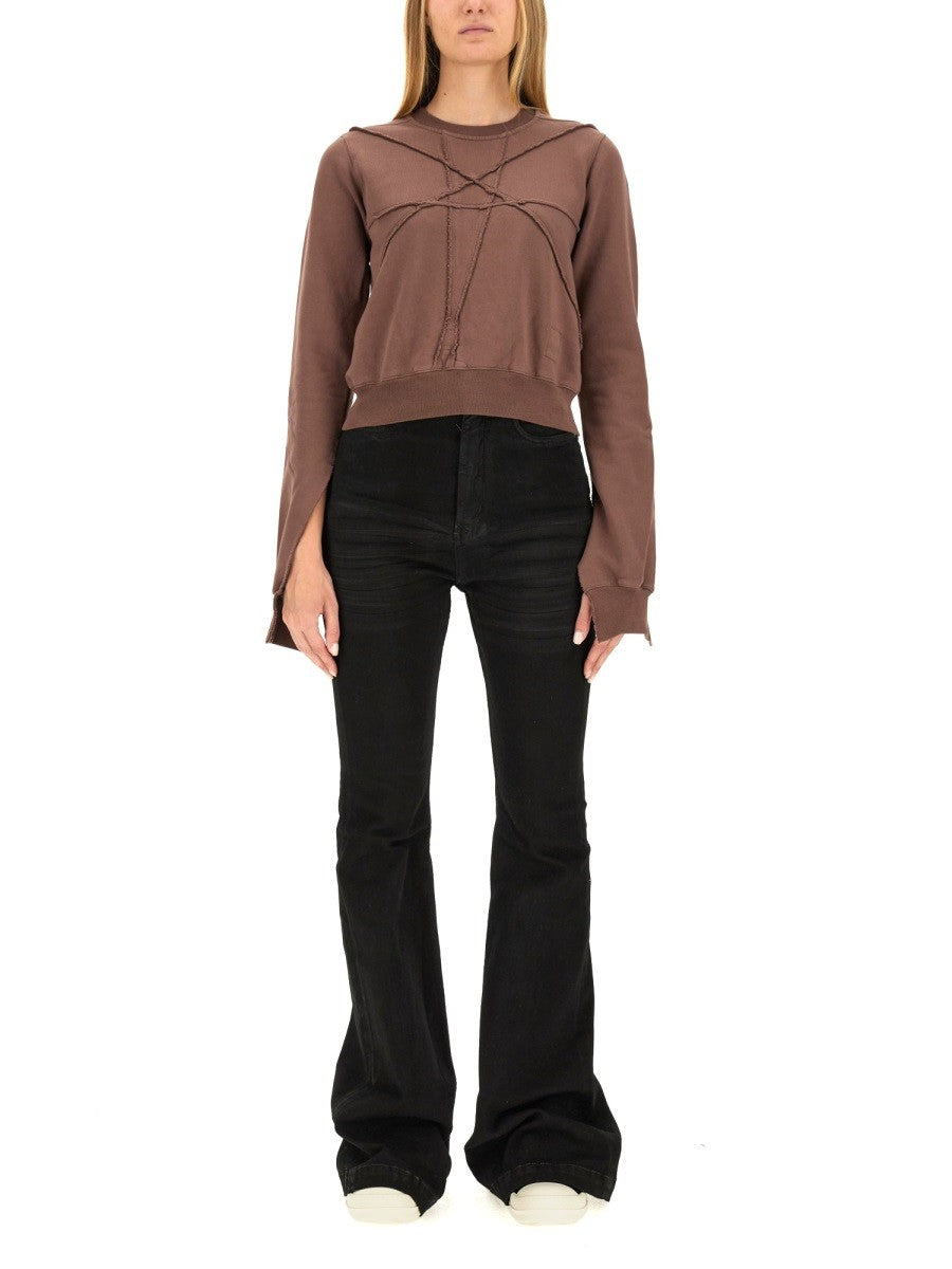 RICK OWENS DRKSHDW - Woman - Brown - Sweatshirt