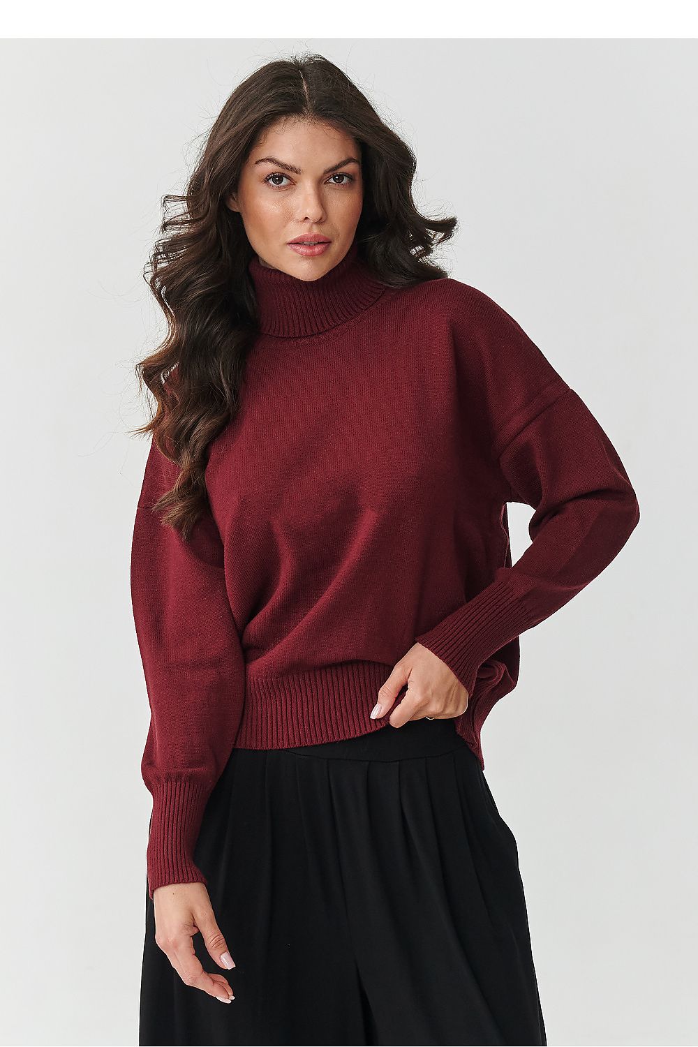 Turtleneck model 217397 Makadamia