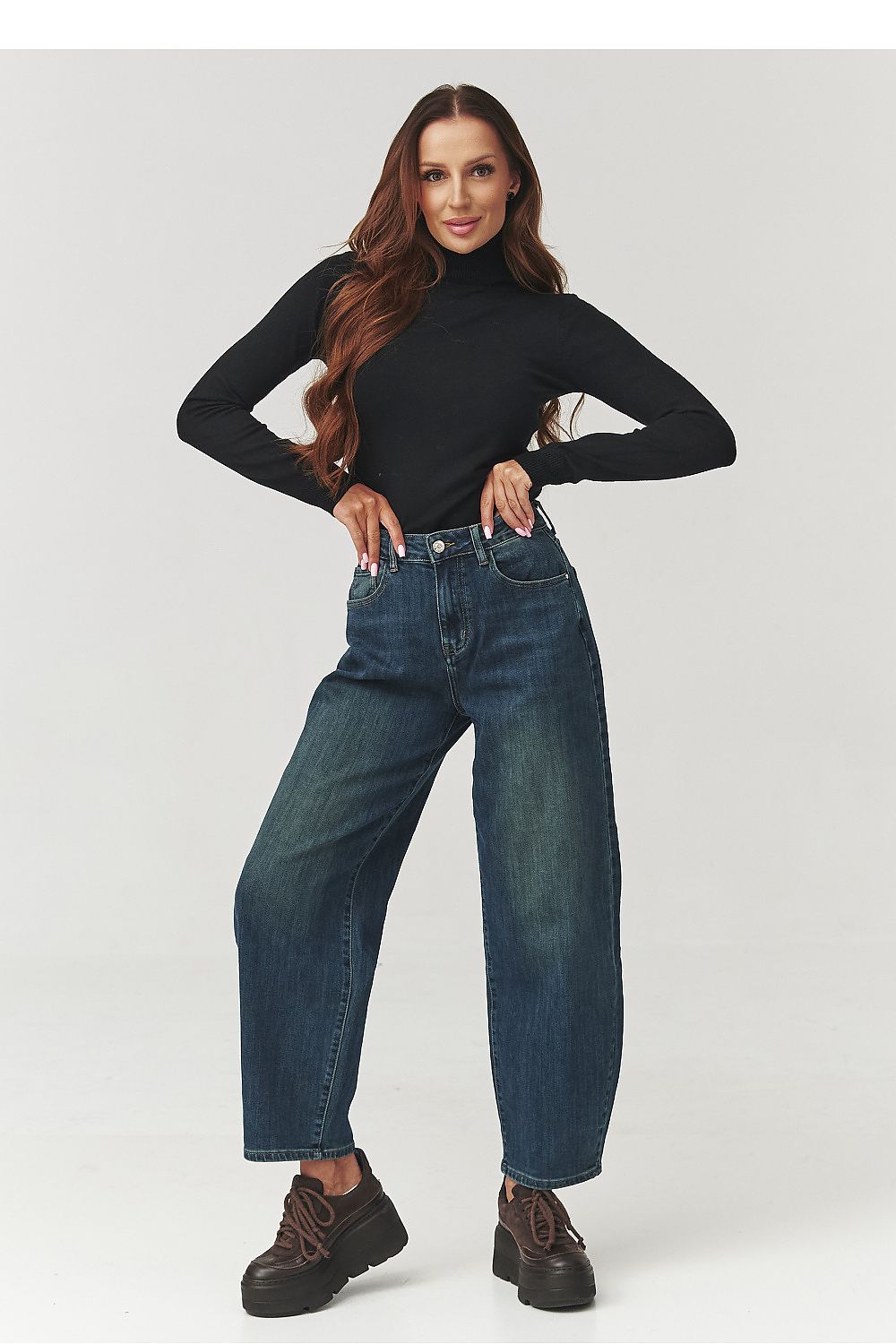 Turtleneck model 219743 Makadamia