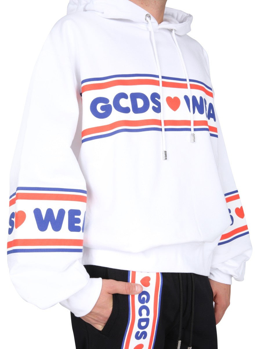 gcds - Man - White - Sweatshirt