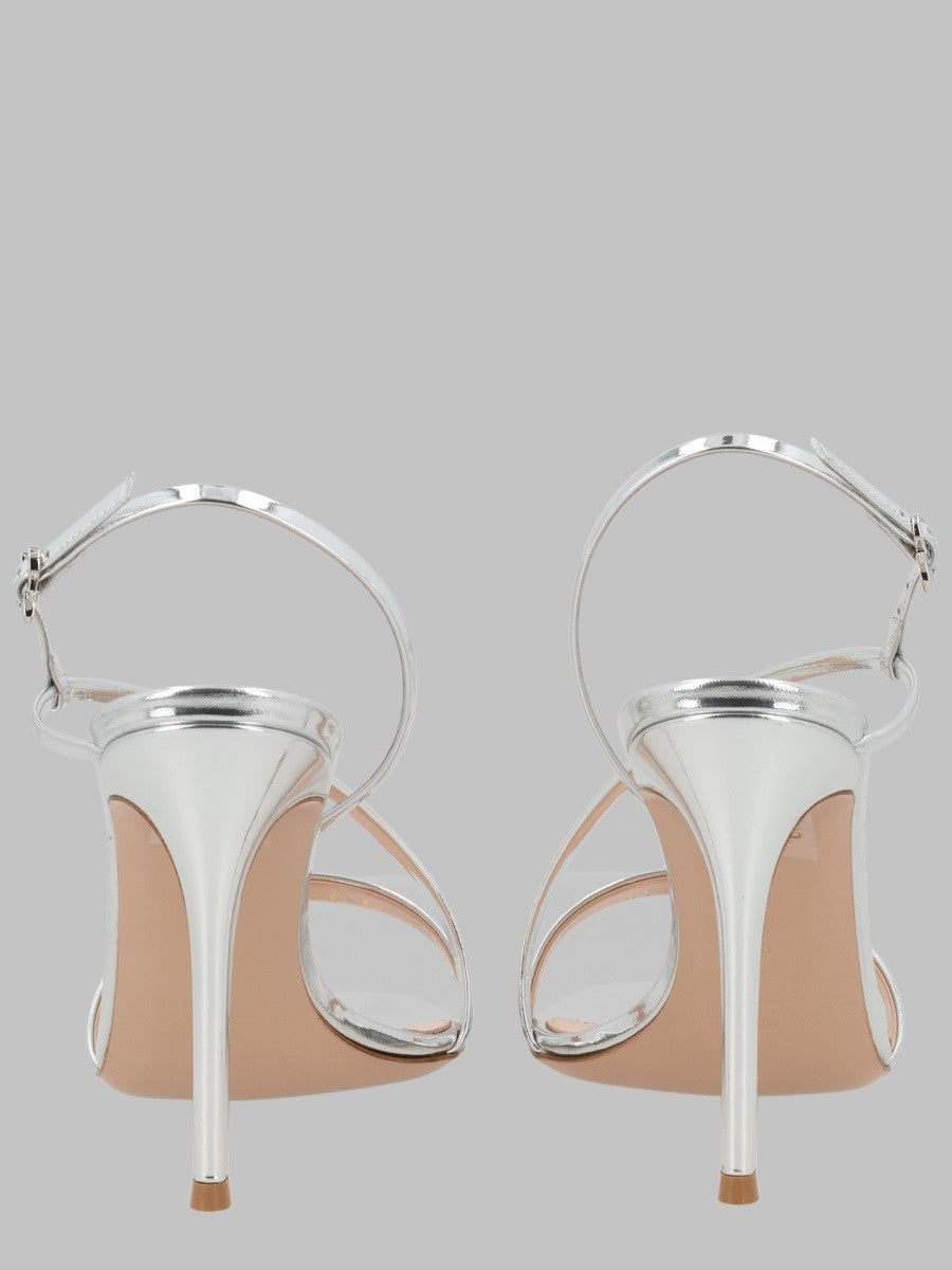 GIANVITO ROSSI - Woman - Silver - Heel