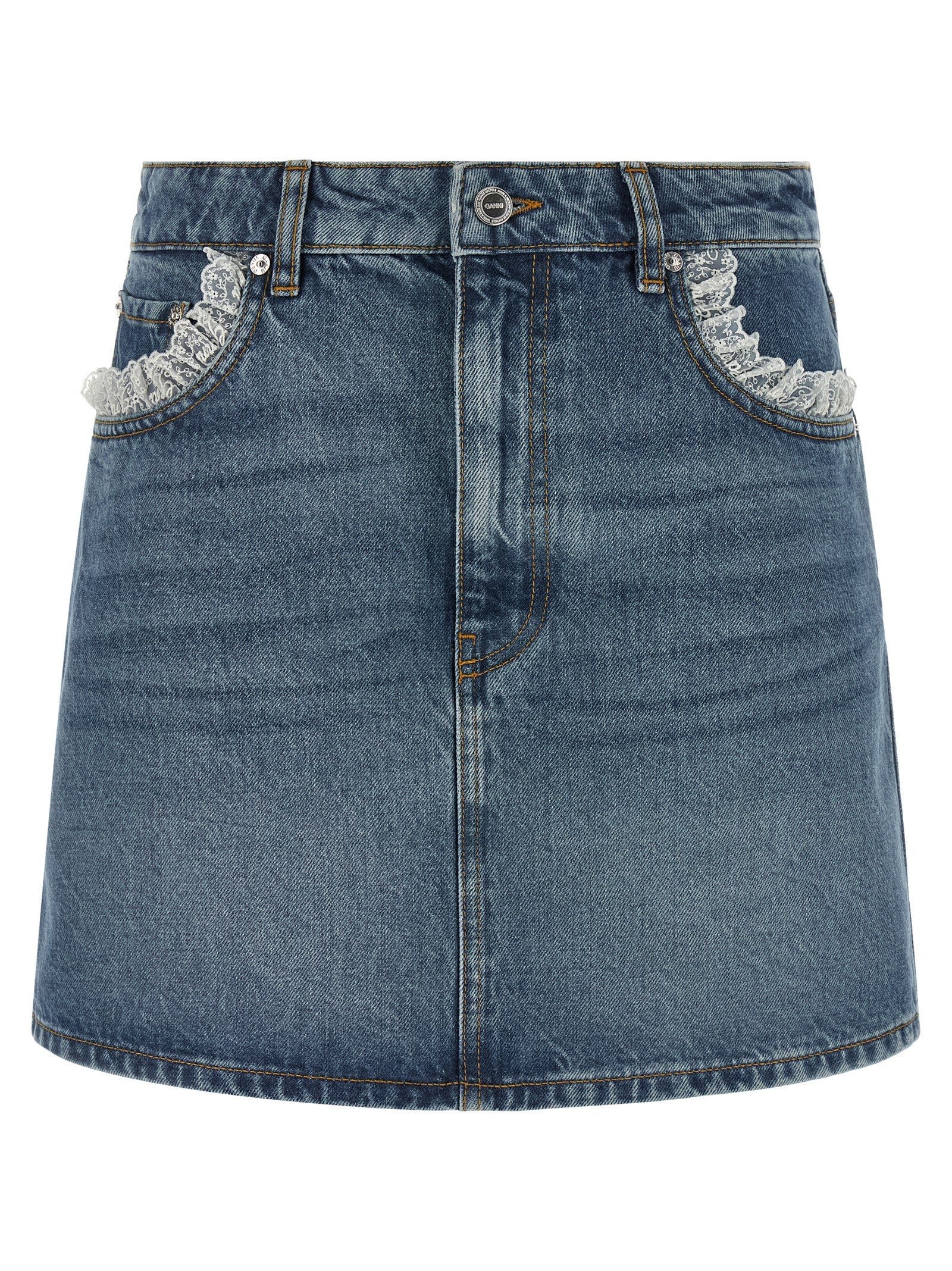 GANNI - nan - Blue - Skirt