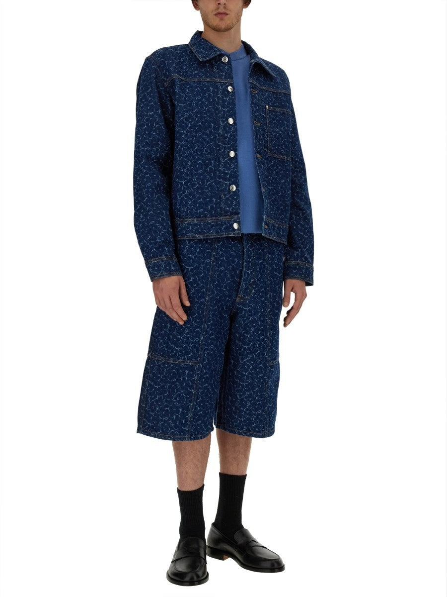 Maison Kitsune - Man - Blue - Shorts