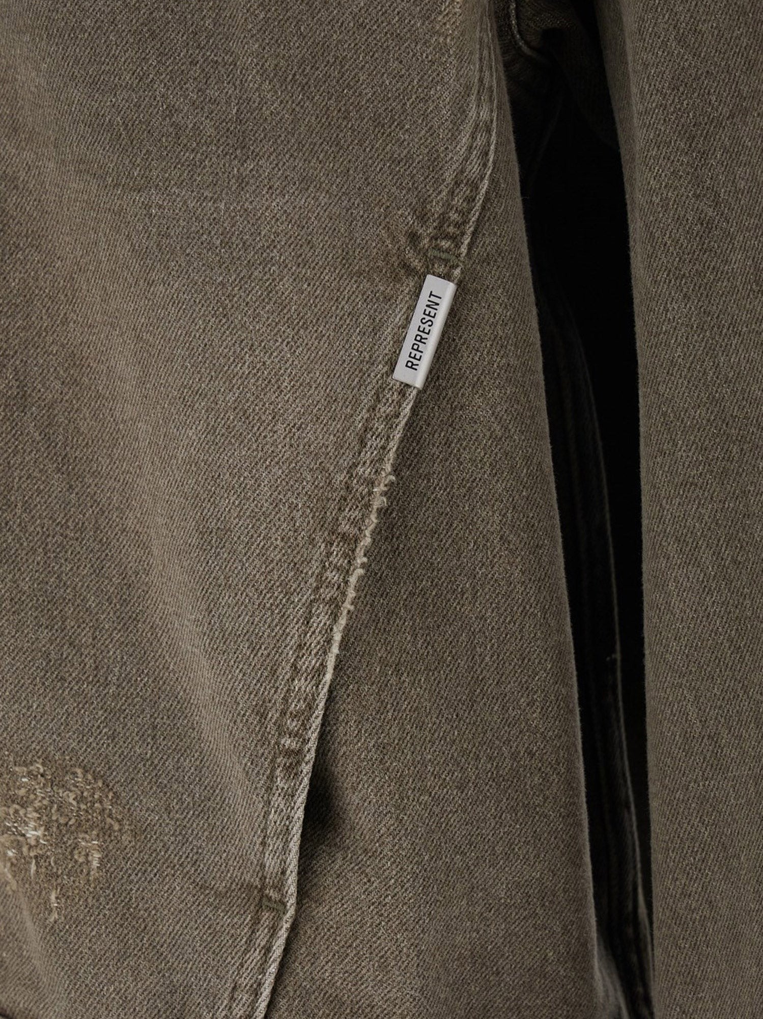 Represent - Férfi - Mosott olajzöld - Denim Dzseki