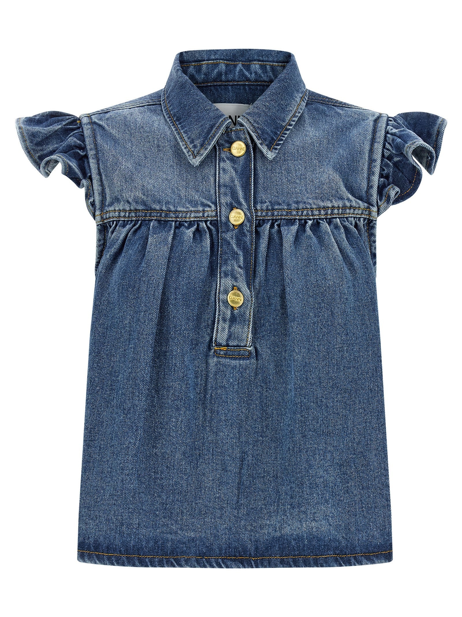 GANNI - nan - Blue - Top