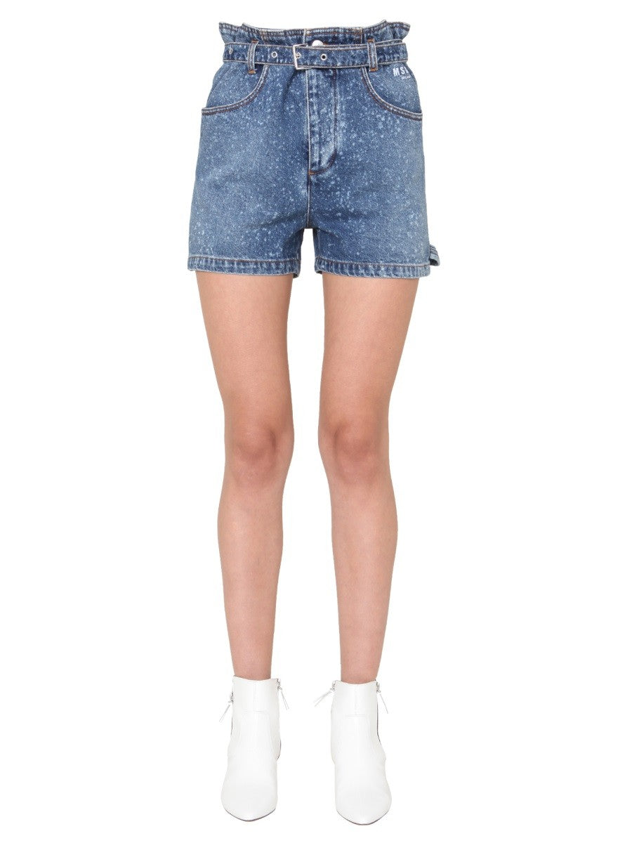 msgm - Woman - Blue - Shorts