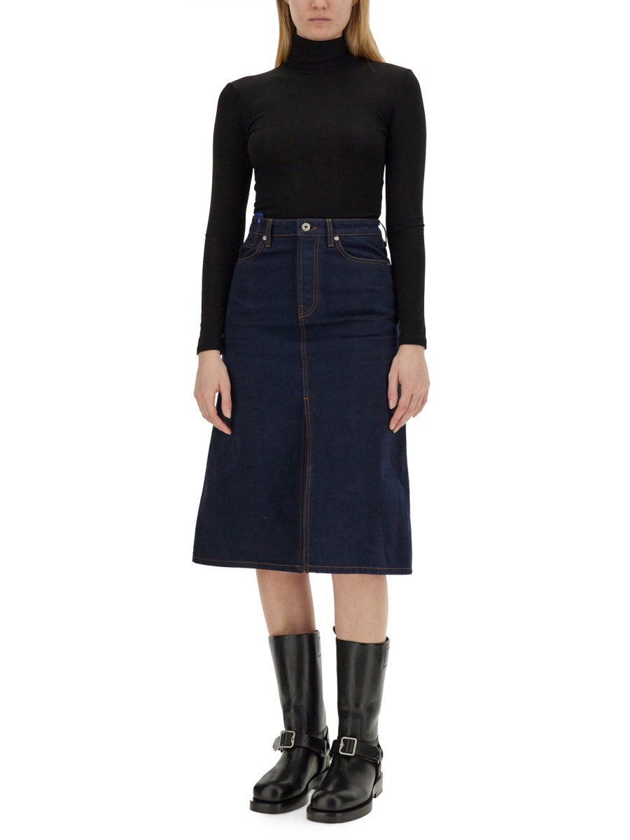 Burberry - Woman - Blue - Skirt