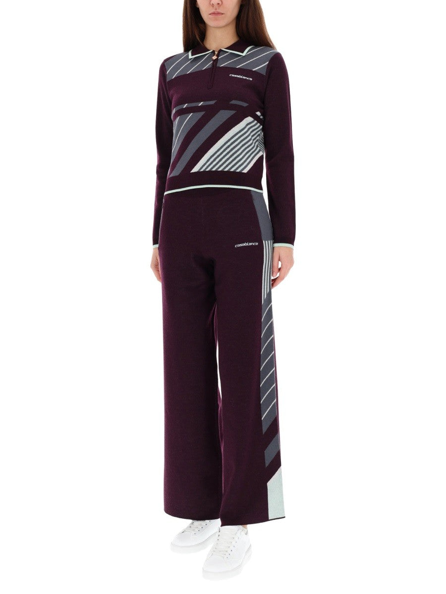 CASABLANCA - Woman - Purple - POLO SHIRT