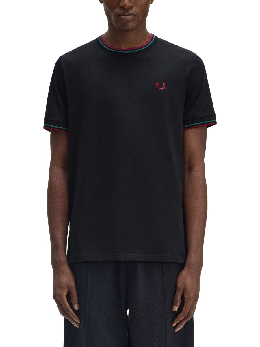 FRED PERRY - Man - Blue - T-shirt