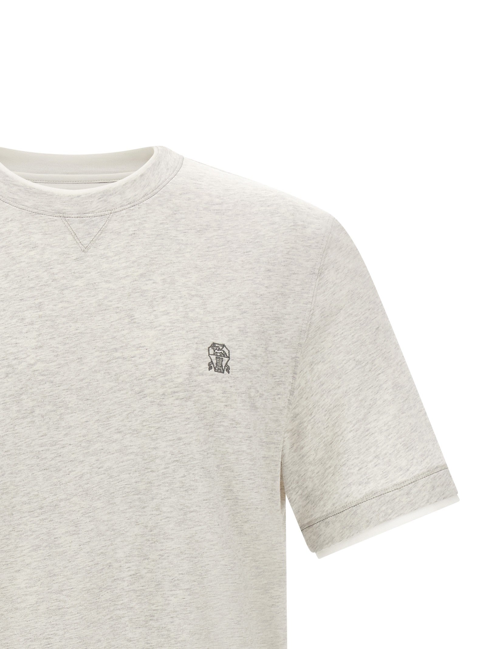 Brunello Cucinelli - nan - Grey - T-shirt