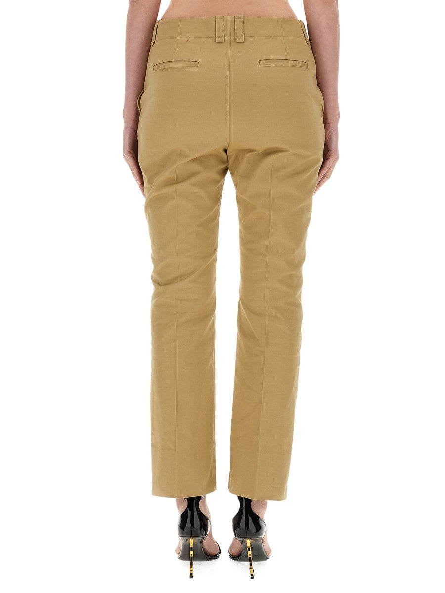 Saint Laurent - Woman - Beige - Pants