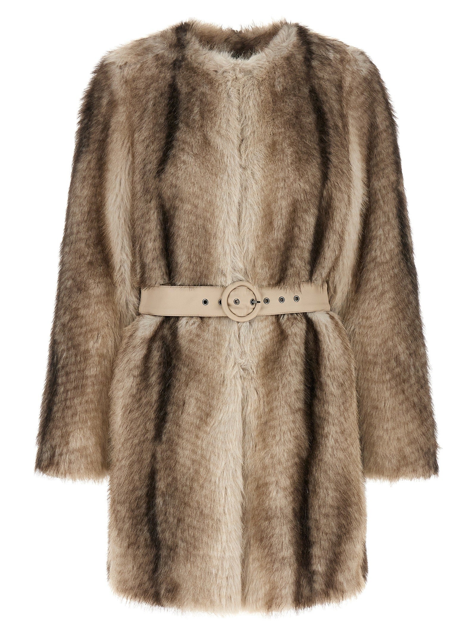 TWIN SET - nan - Brown - Fur