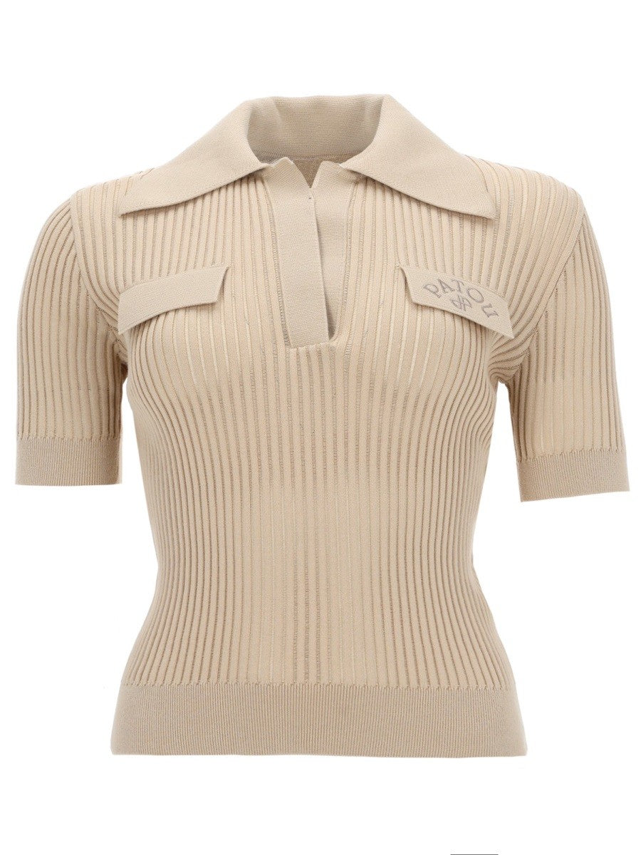 PATOU - Woman - Beige - Polo Shirt